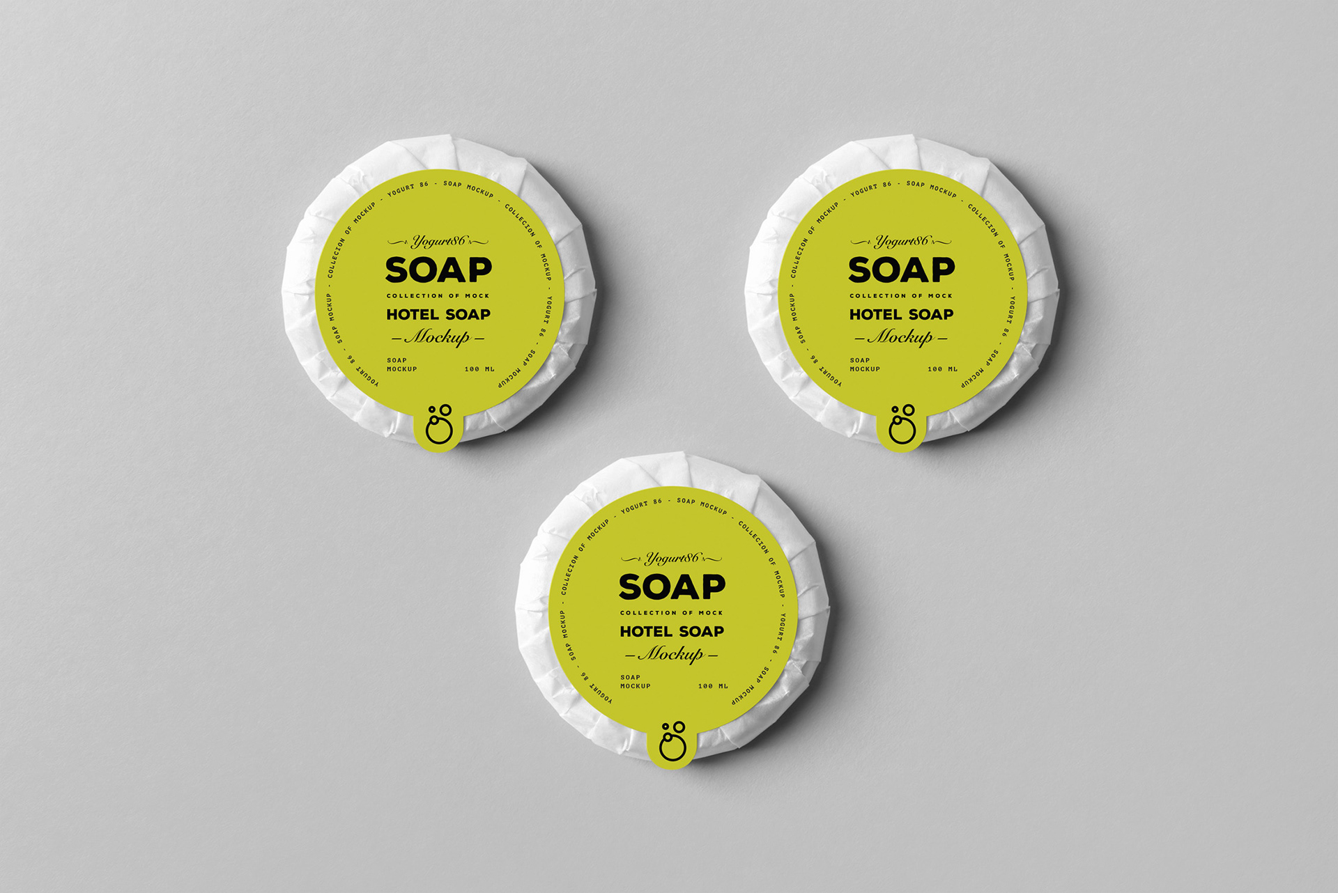 15个逼真肥皂包装袋设计展示样机模板 Soap Mockup_img_2
