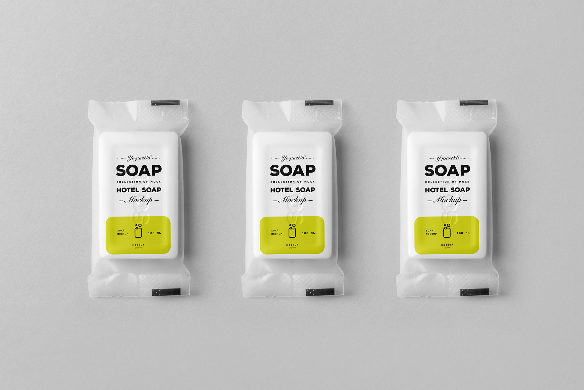 15个逼真肥皂包装袋设计展示样机模板 Soap Mockup_img_2