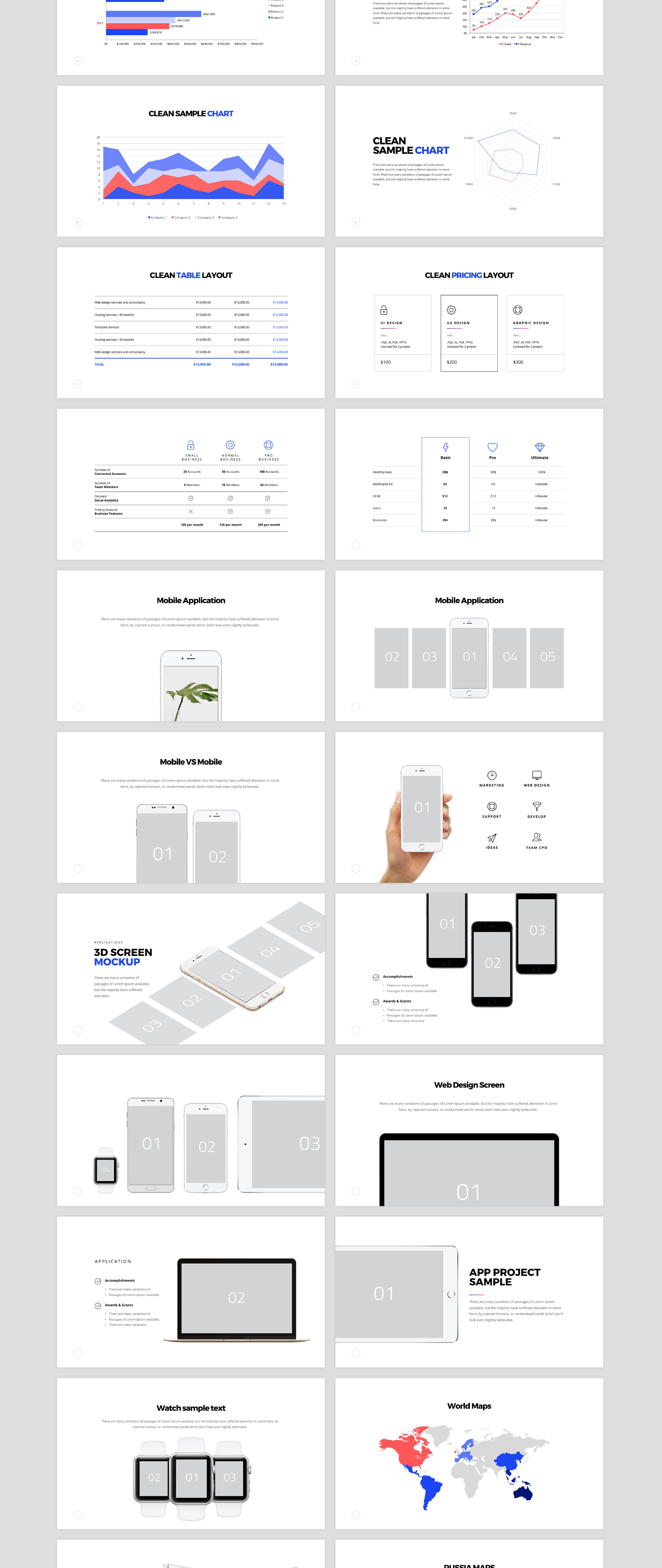 创意六边形企业幻灯片演示文稿设计模板 Hexagon Presentation Template_img_2