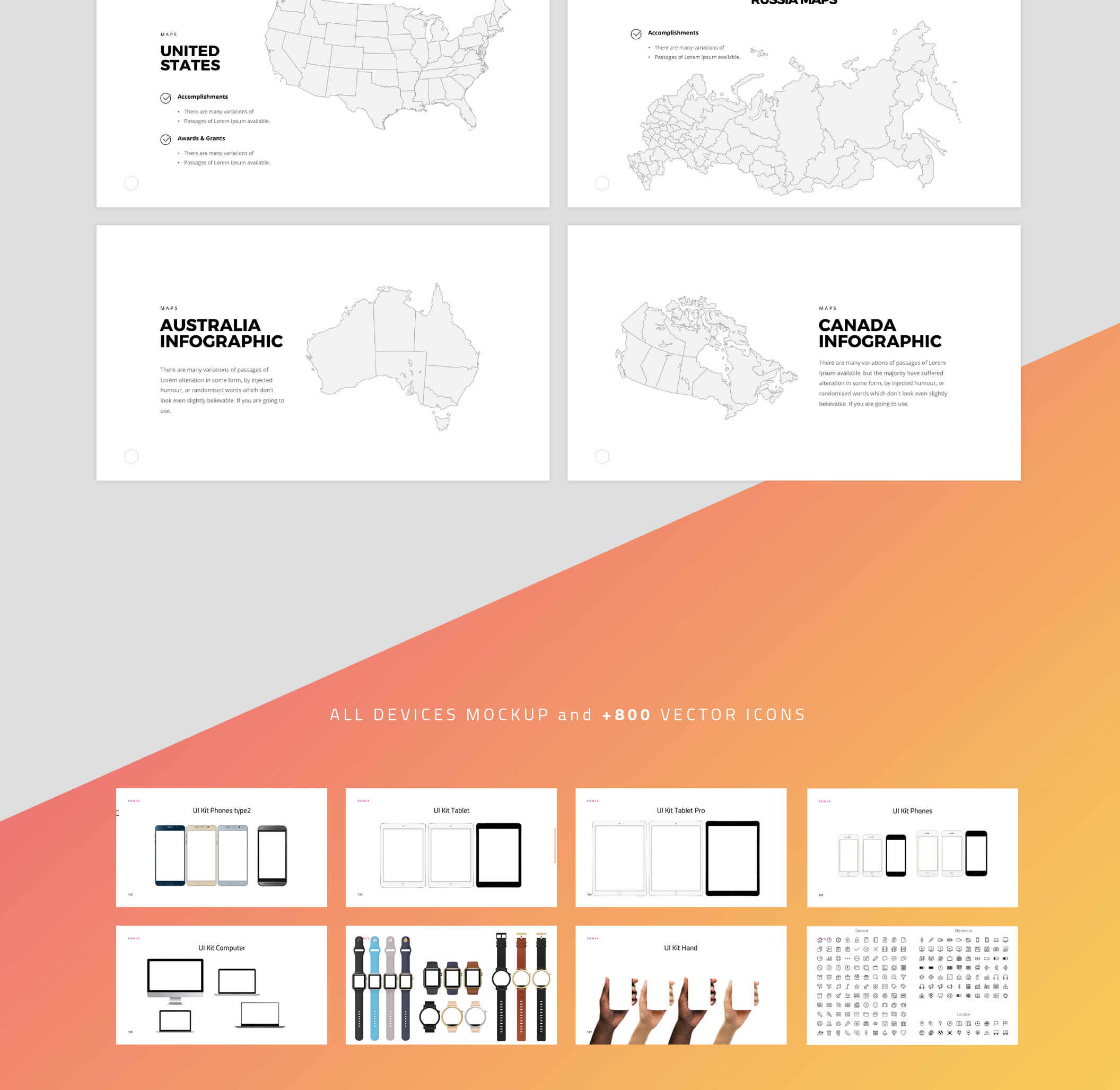 创意六边形企业幻灯片演示文稿设计模板 Hexagon Presentation Template_img_2