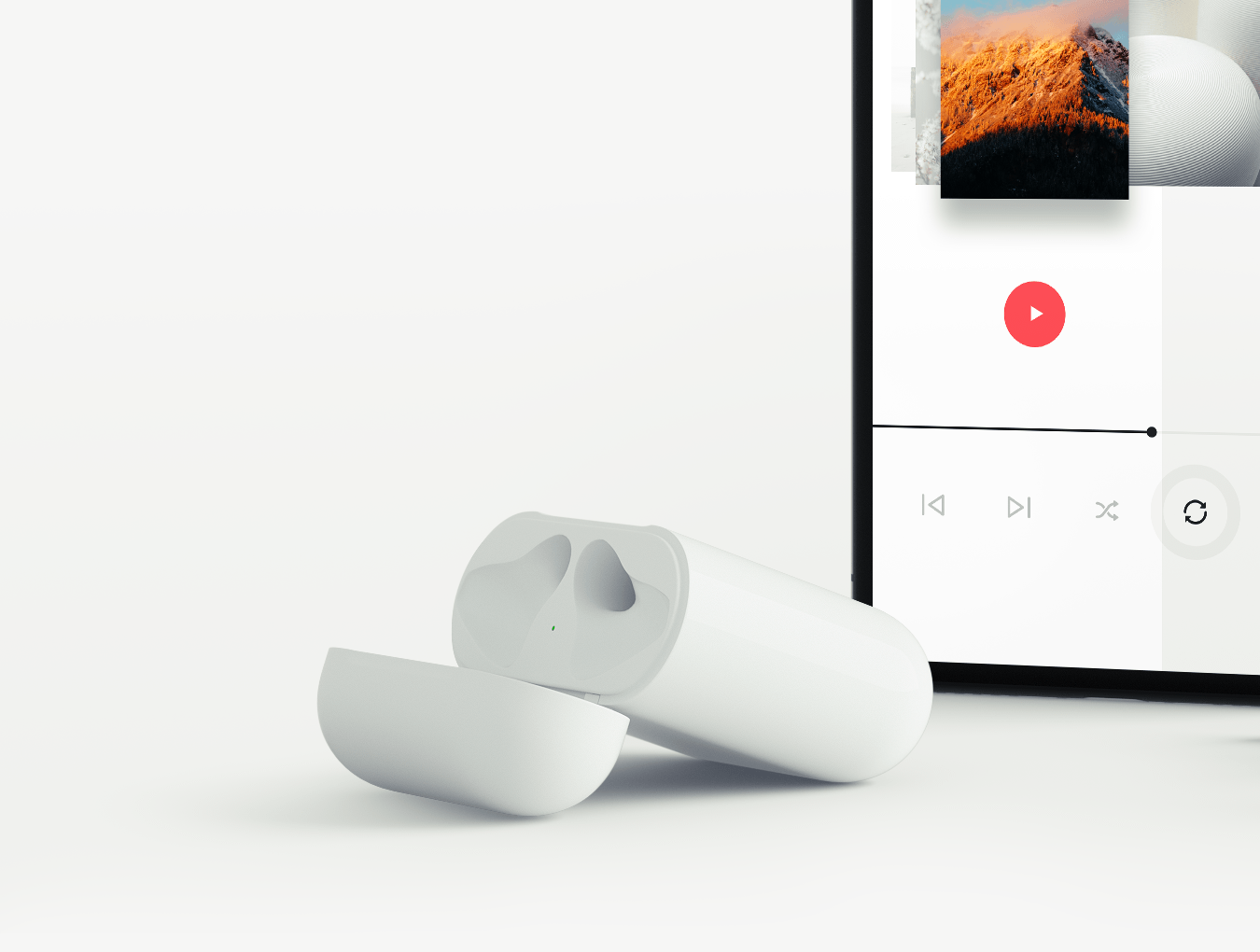 苹果iPhone X & Apple Earpod展示样机模板 iPhone X & Apple Earpod mockup_img_2