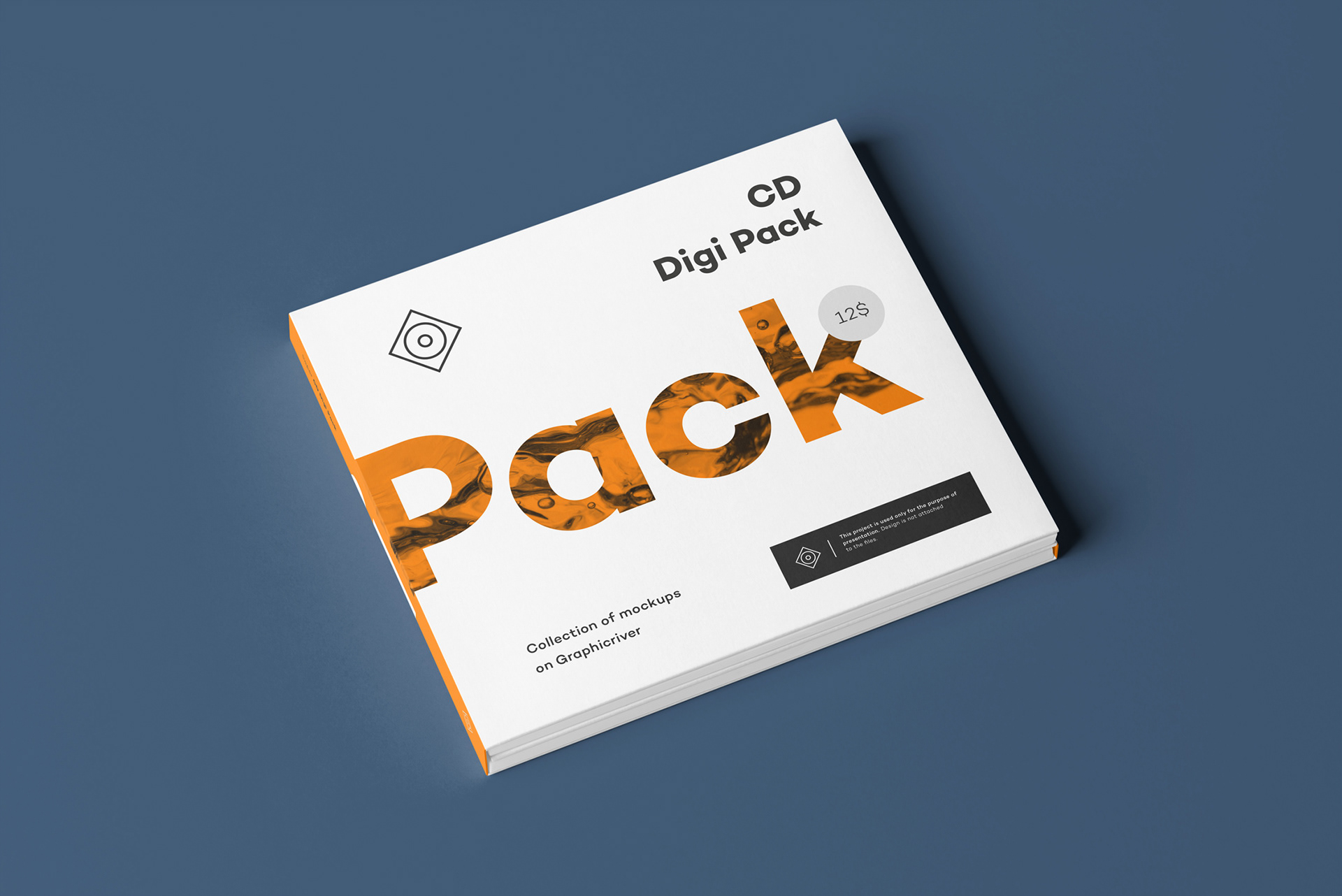 14款时尚CD纸盒包装设计展示样机模板 CD Digi Pack Mockup 8_img_2