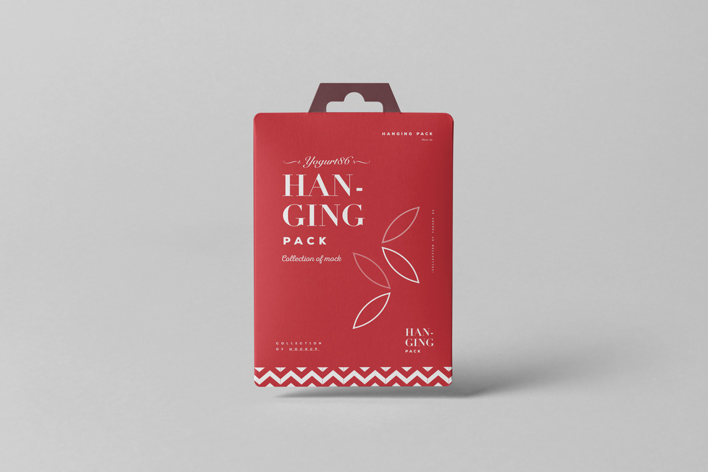 面膜包装袋产品包装盒外观设计展示样机模板素材 Hanging Pack Mockup_img_2