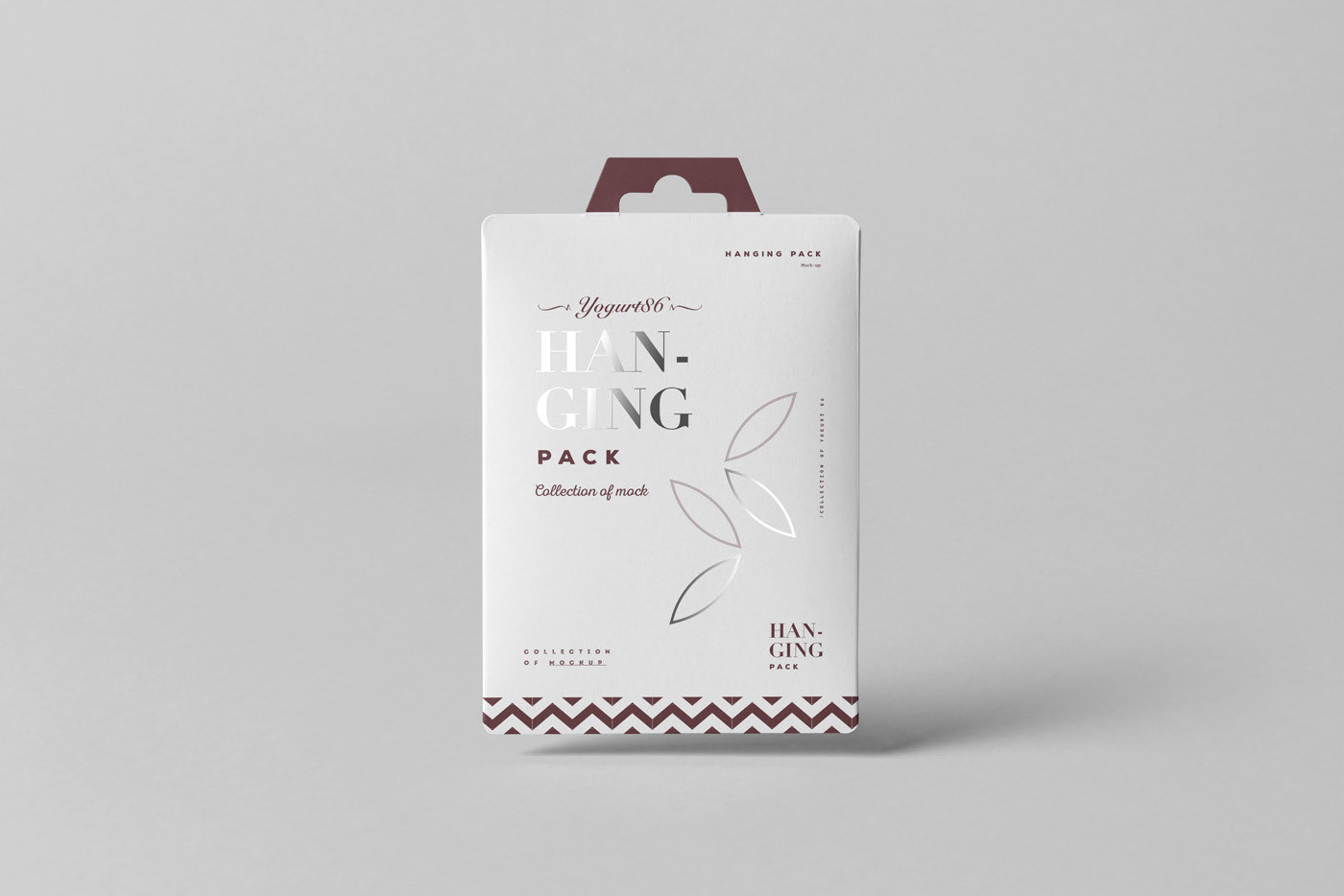 面膜包装袋产品包装盒外观设计展示样机模板素材 Hanging Pack Mockup_img_2
