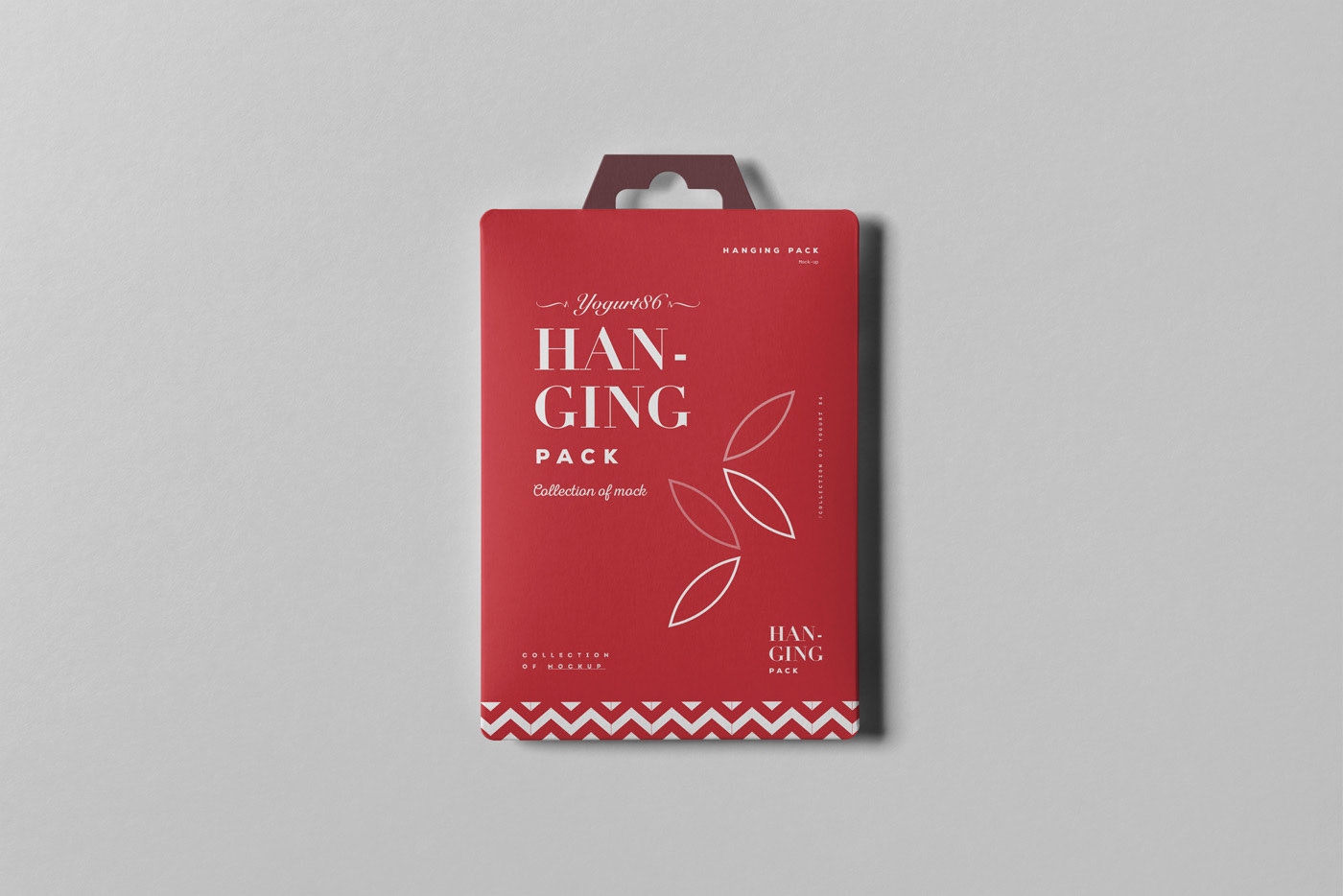 面膜包装袋产品包装盒外观设计展示样机模板素材 Hanging Pack Mockup_img_2