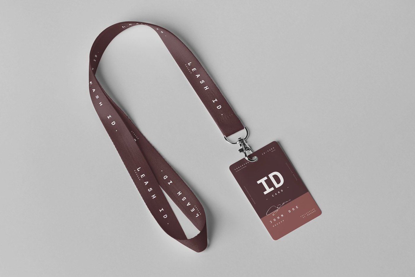 带吊绳工牌工作证样机模板 Leash ID Mockup_img_2