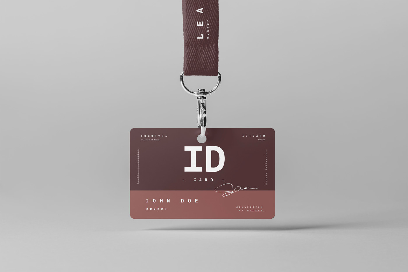 带吊绳工牌工作证样机模板 Leash ID Mockup_img_2