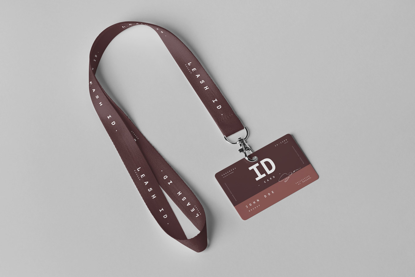 带吊绳工牌工作证样机模板 Leash ID Mockup_img_2