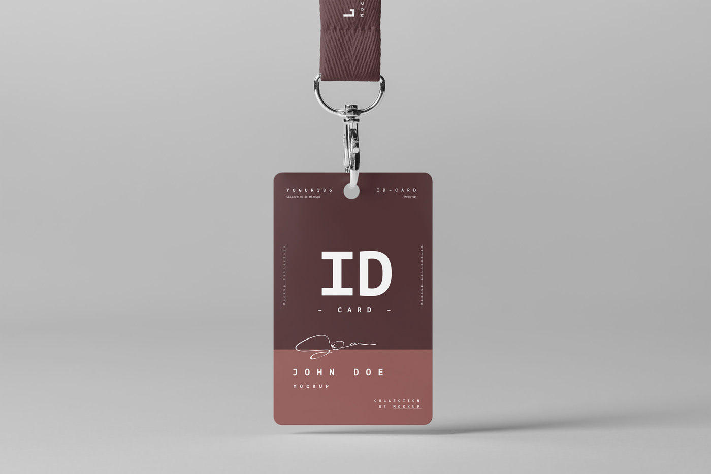 带吊绳工牌工作证样机模板 Leash ID Mockup_img_2