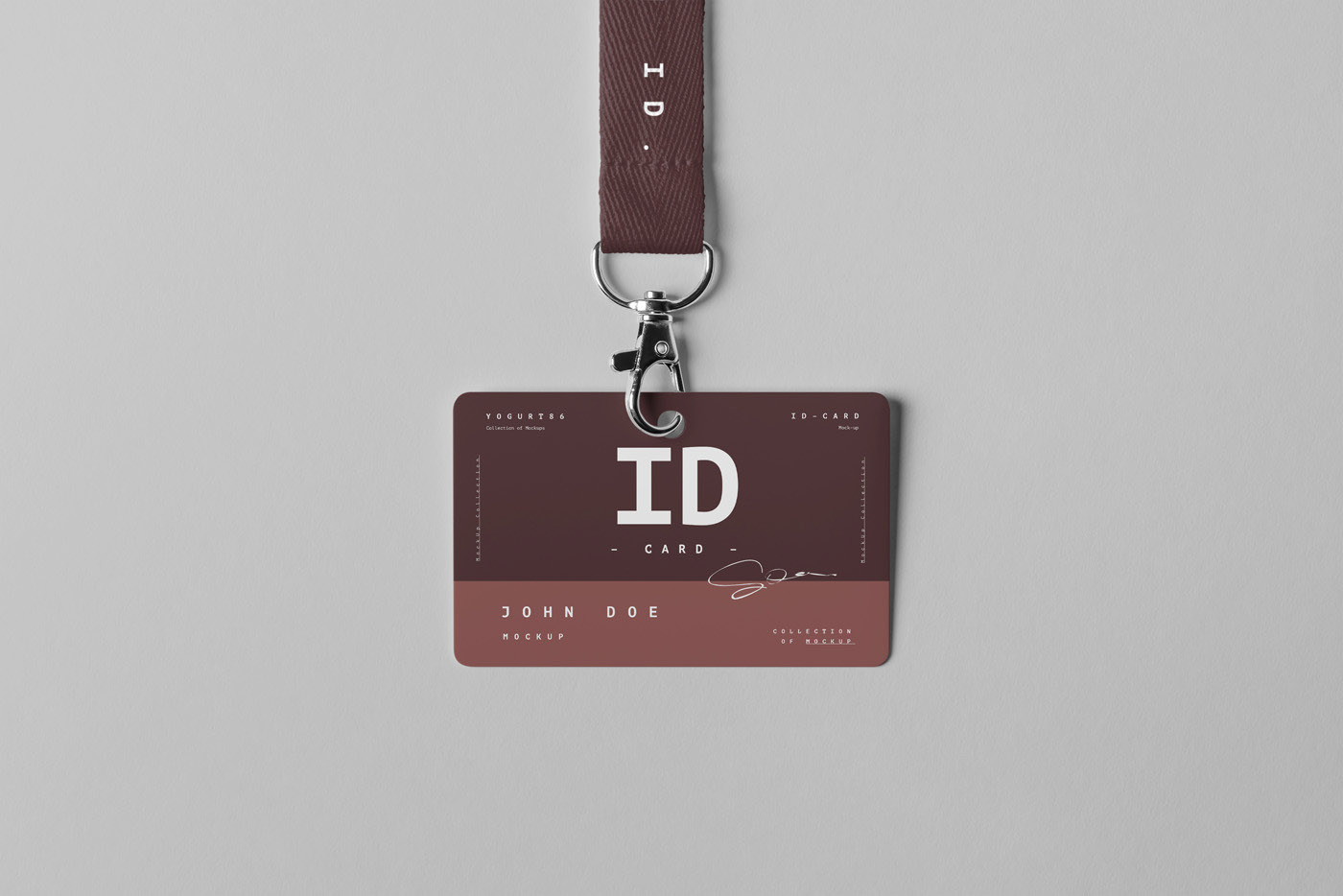 带吊绳工牌工作证样机模板 Leash ID Mockup_img_2