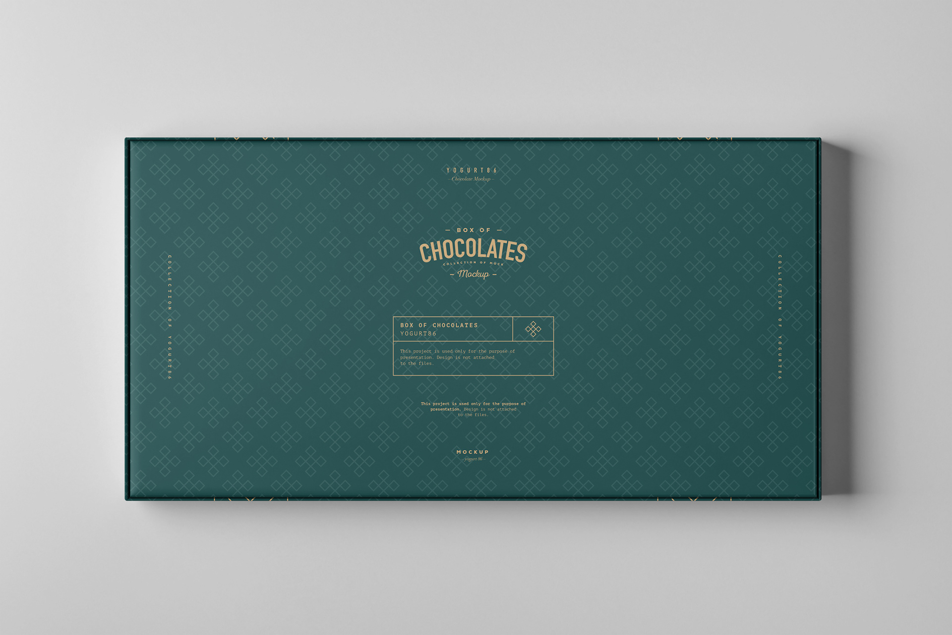 逼真巧克力盒外观设计展示样机模板素材 Box Of Chocolates Mock-up​​​​​​​ 2_img_2