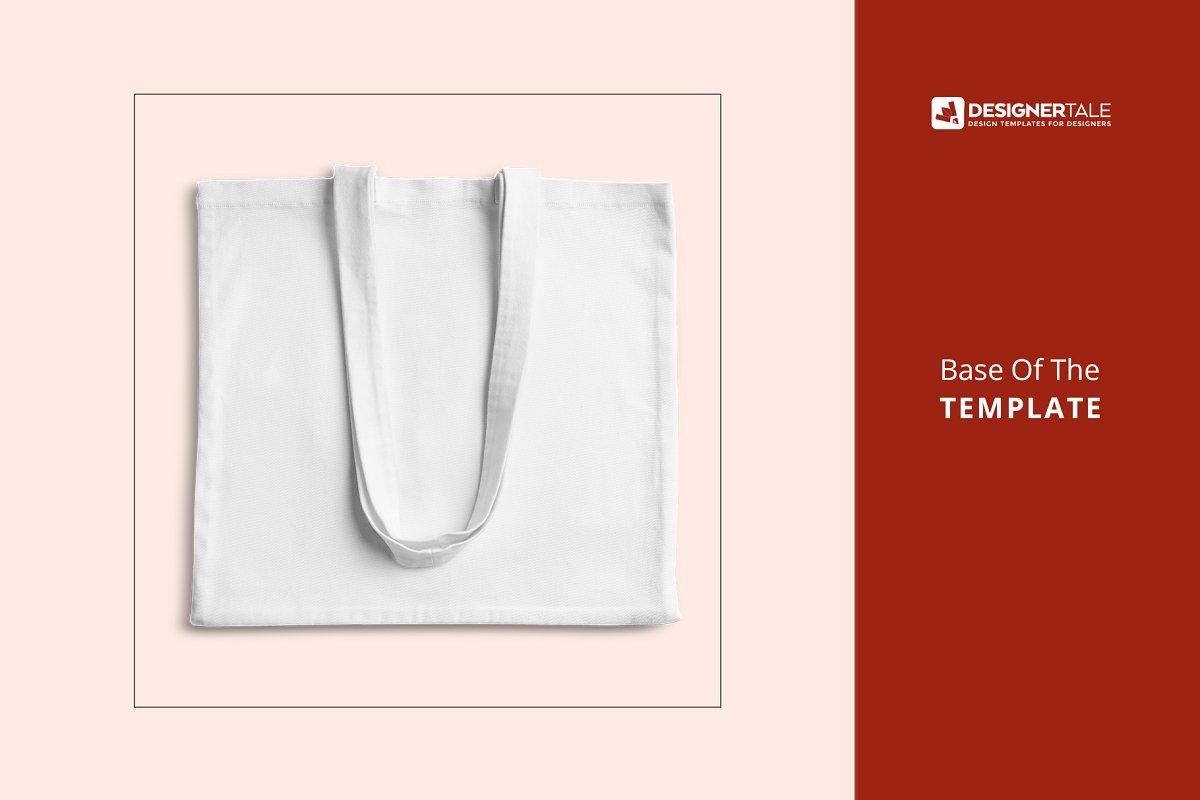 无纺布购物袋外观设计效果图样机模板 Reusable Cotton Tote Bag Mockup_img_2