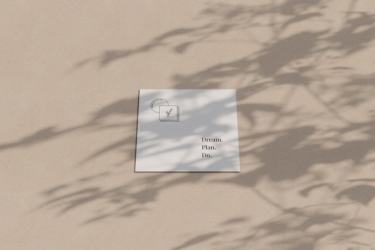 12款带阴影办公用品照片展示样机模板 Ombra Stationery Shadow Mockups_img_2