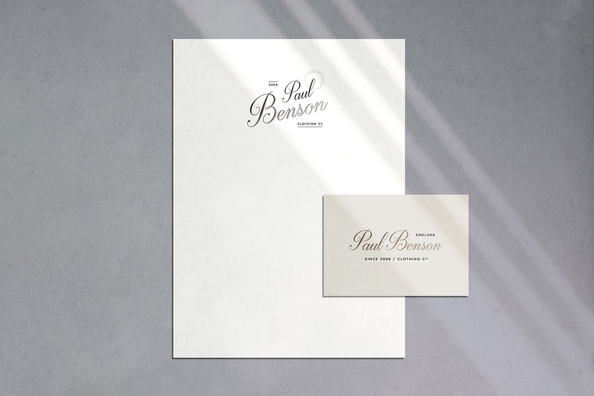 全新带阴影品牌VI设计办公用品预览样机模板 Verdura Stationery Shadow Mockups_img_2