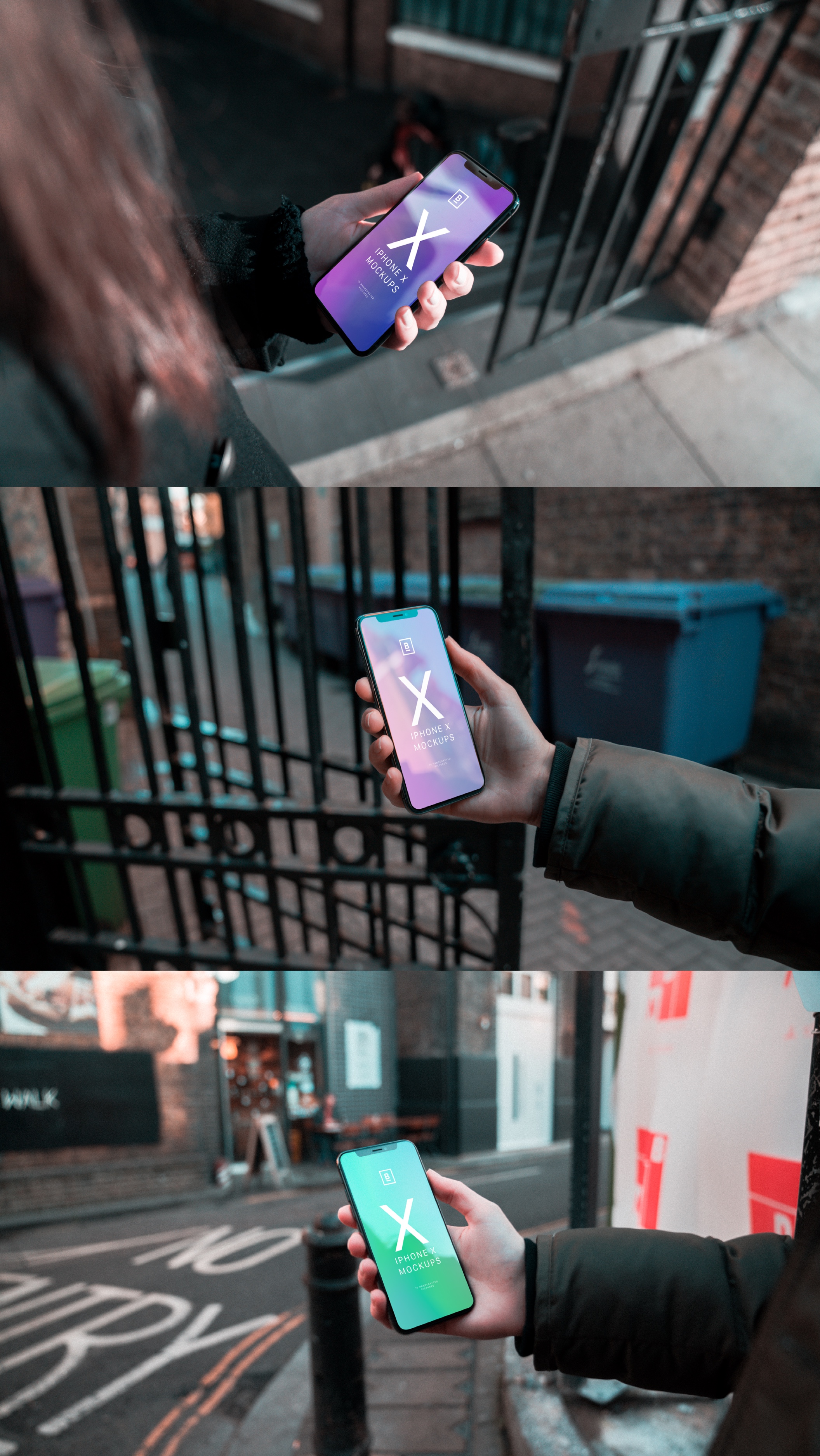 10个苹果iPhone X手机屏幕演示样机模板 10 iPhone X Mockups_img_2