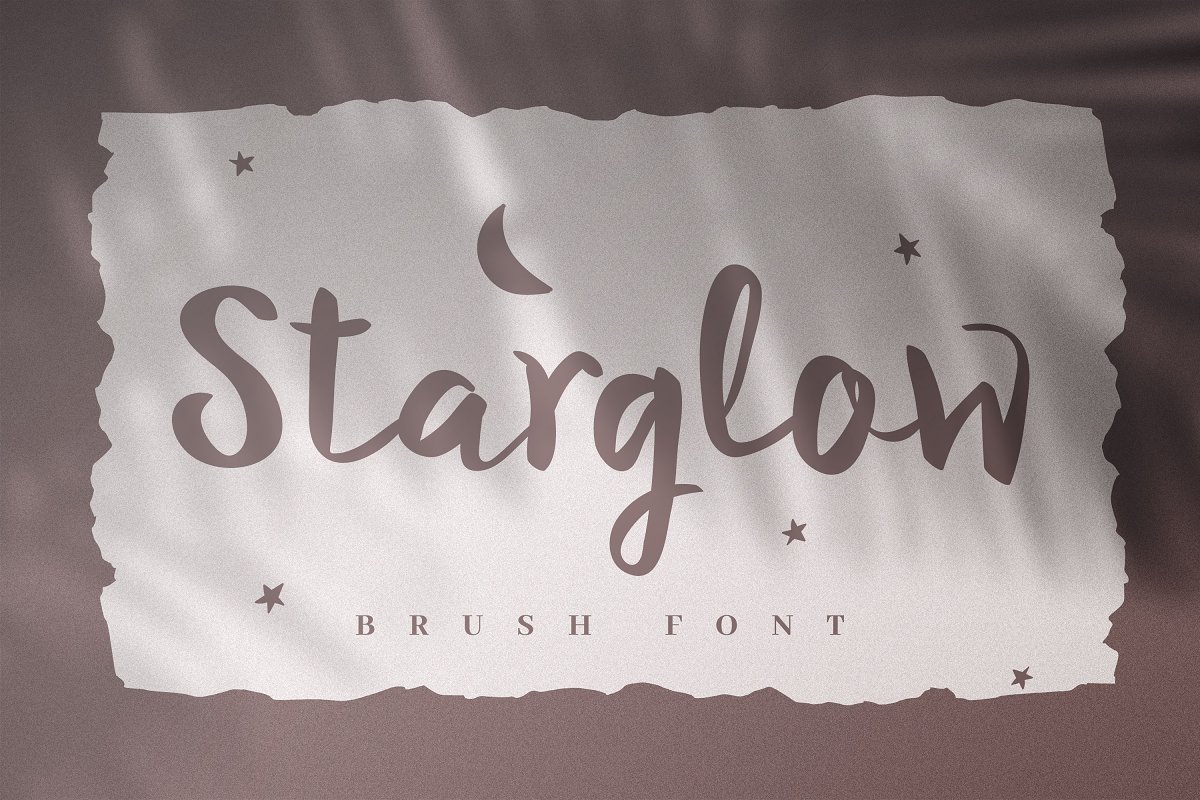 俏皮手工画笔外观粗体英文脚本字体 Starglow - Bold Handwritten Font_img_2