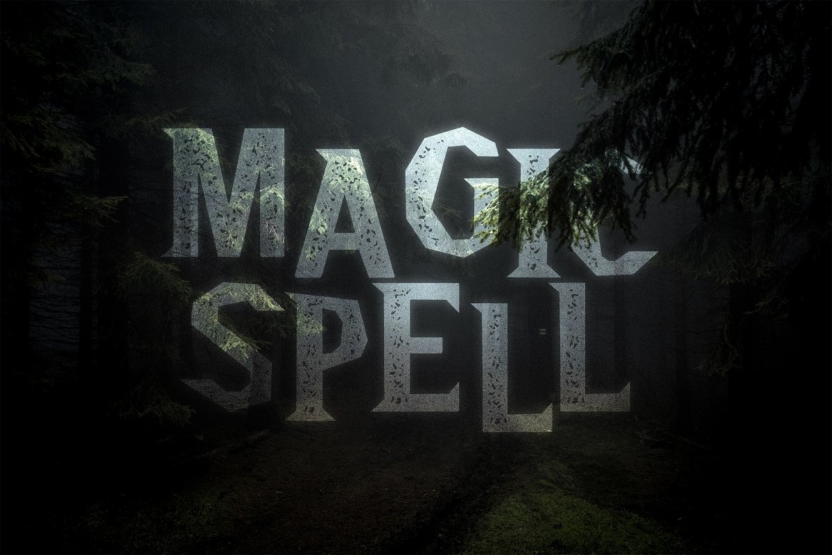 具有粗糙质感尖角神奇魔法英文字体 Magic Spell - Magical Grunge Display_img_2