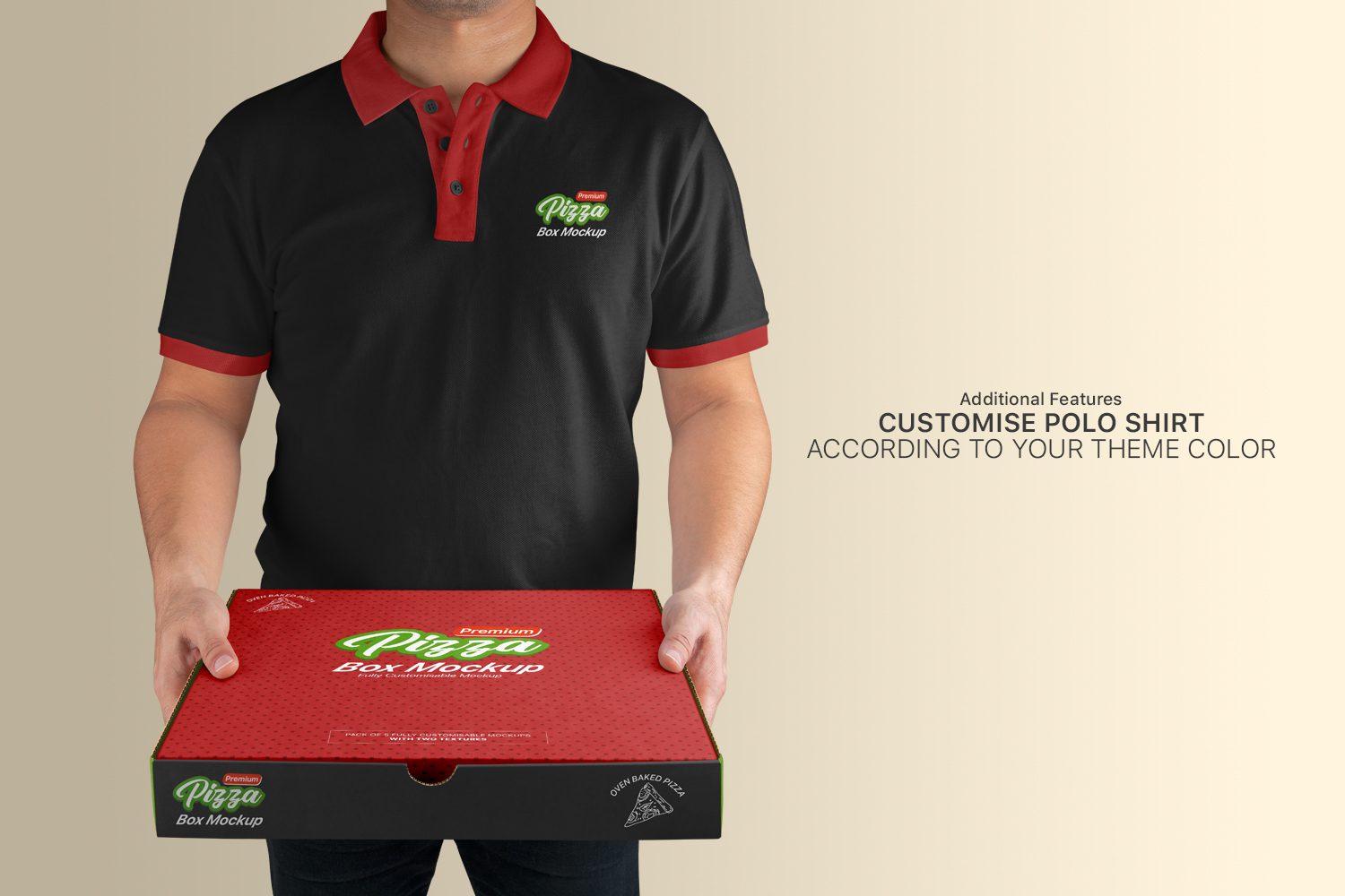 5个高品质外卖披萨盒外观设计展示图样机模板 Pizza Box Mockups - Set of 5 Mockups_img_2