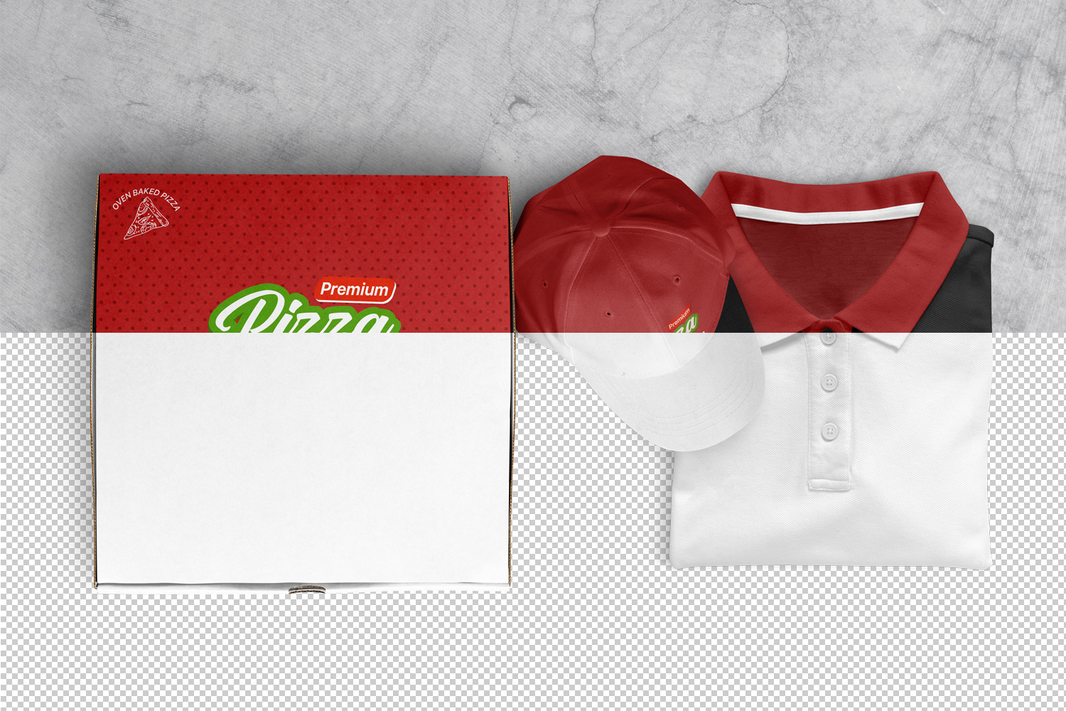 5个高品质外卖披萨盒外观设计展示图样机模板 Pizza Box Mockups - Set of 5 Mockups_img_2