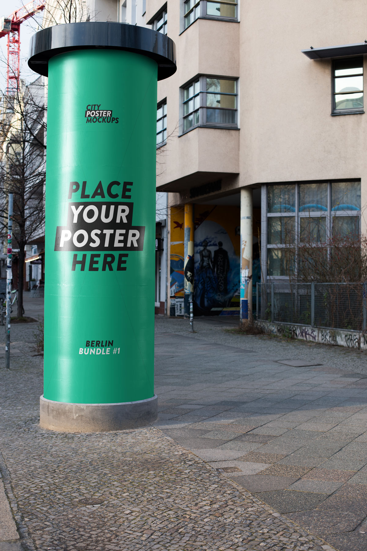 城市户外墙贴海报广告牌设计效果图样机模板 Urban Poster & Billboard Mockup Pack_img_2