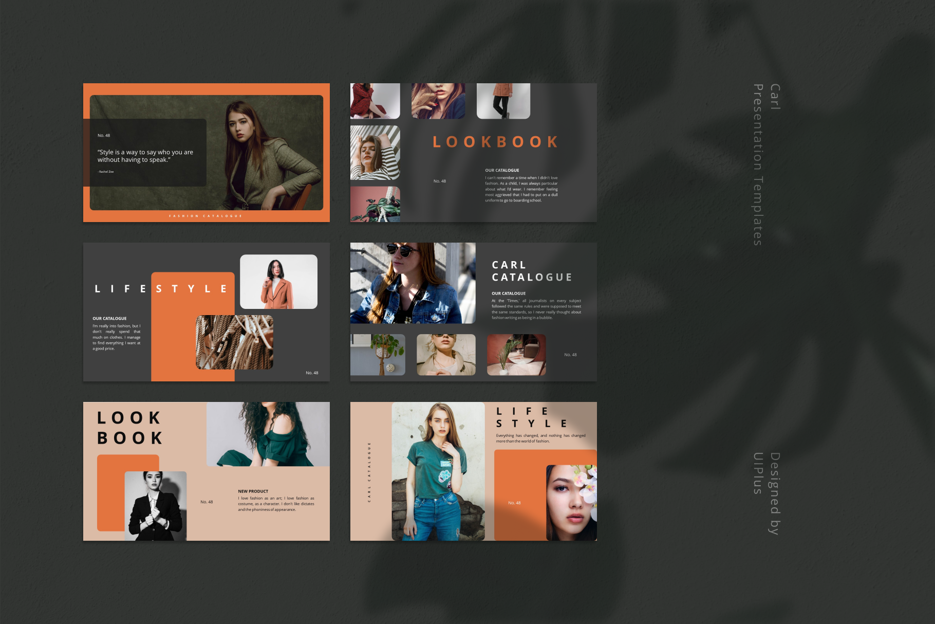 优雅炫酷服装品牌介绍PowerPoint文稿设计模板素材 Carl Creative PowerPoint Template_img_2