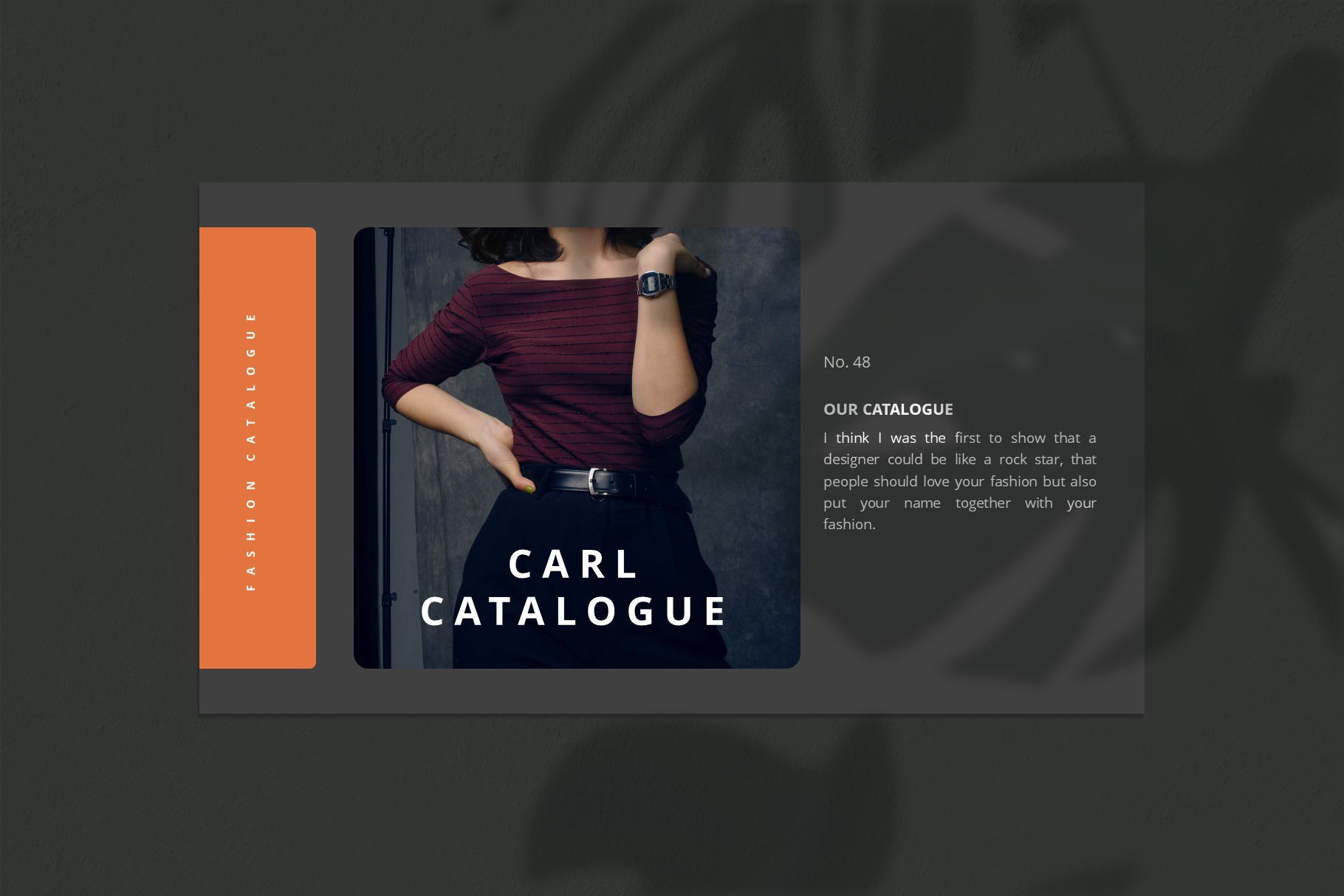 优雅炫酷服装品牌介绍PowerPoint文稿设计模板素材 Carl Creative PowerPoint Template_img_2