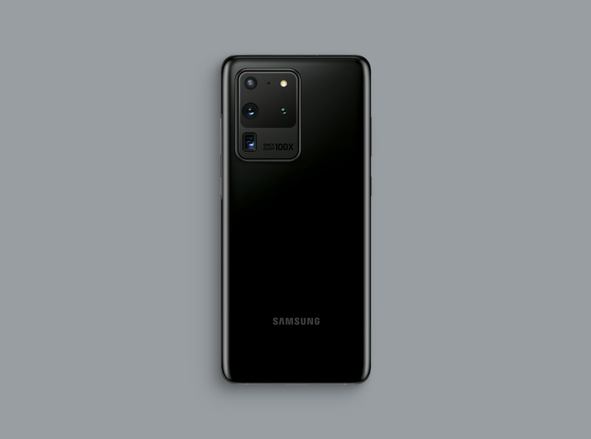 8个逼真三星Galaxy S20 Plus手机屏幕演示样机模板 Samsung Galaxy S20 Mockup_img_2