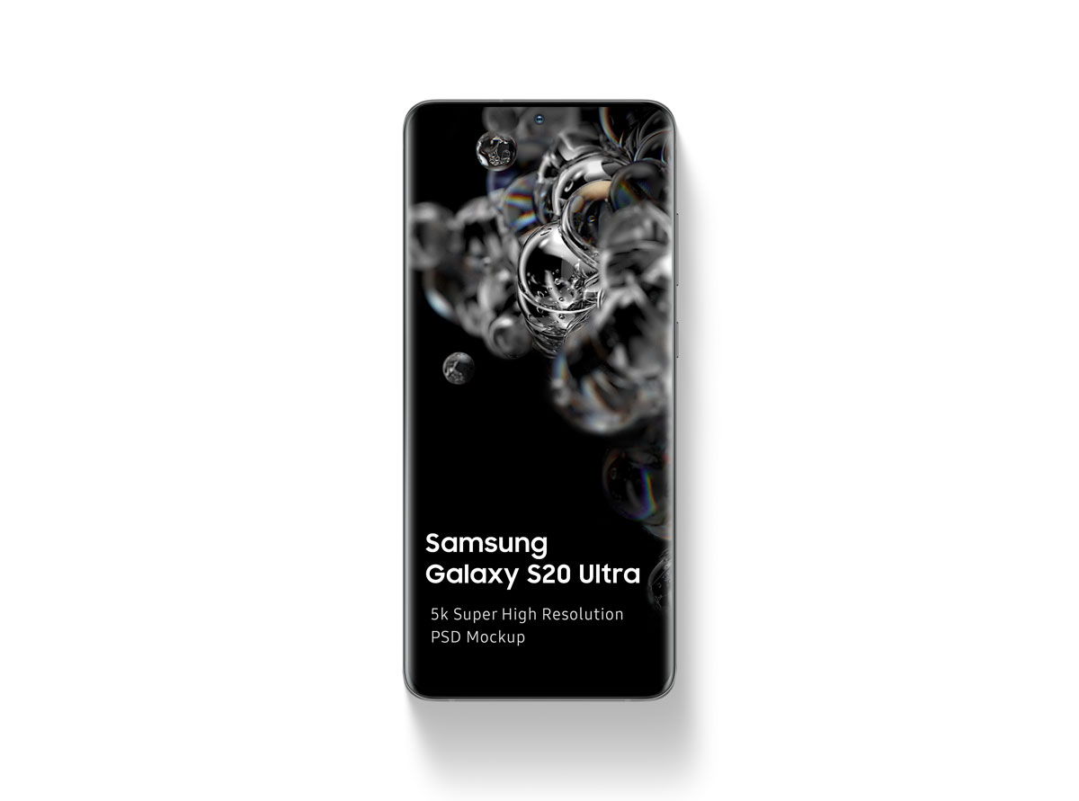 5个高品质三星Galaxy S20手机屏幕预览样机模板 Samsung Galaxy s20 Ultra Mockup_img_2