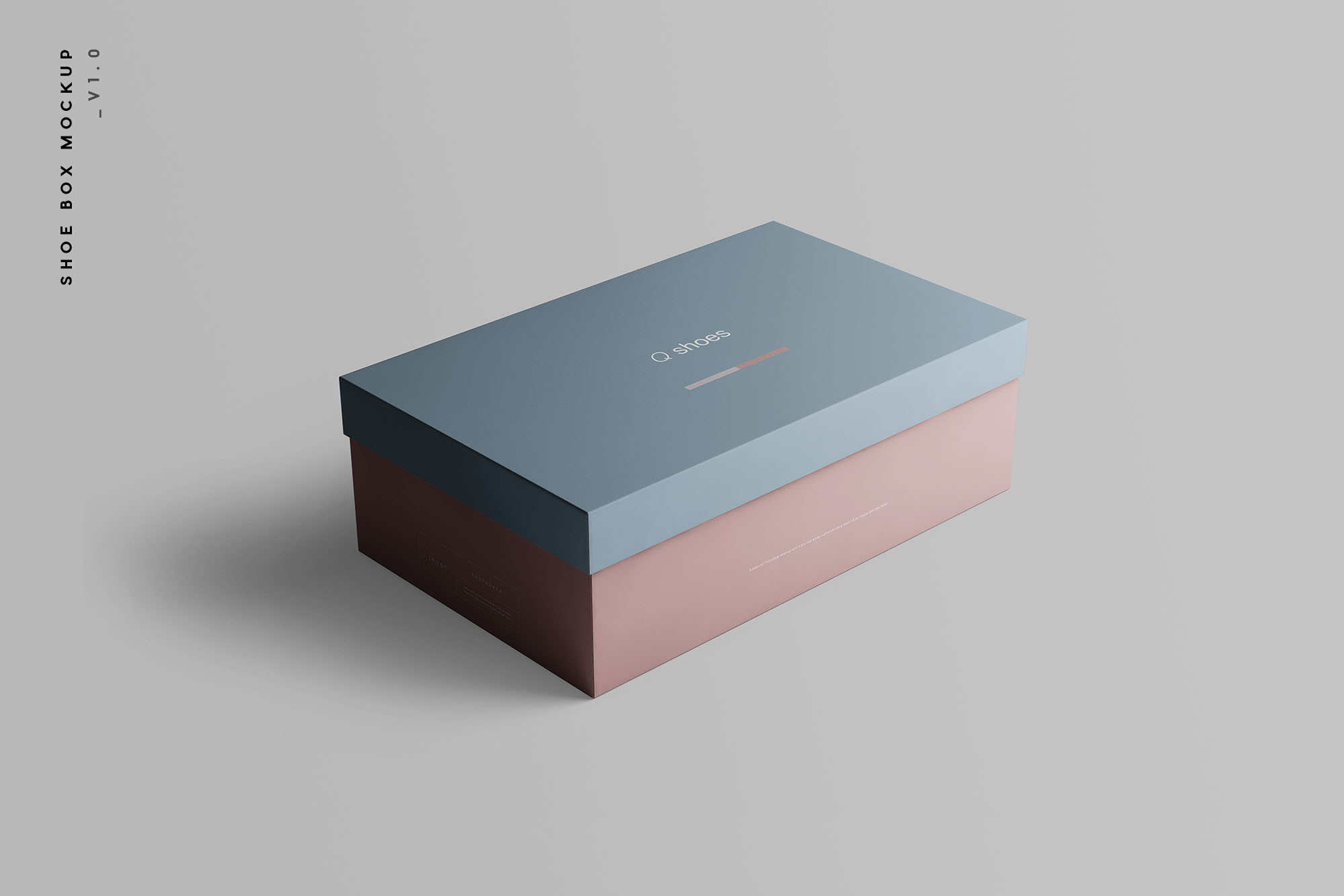 7个高品质纸质鞋盒外观设计预览图样机模板 Shoe Box Mockup_img_2