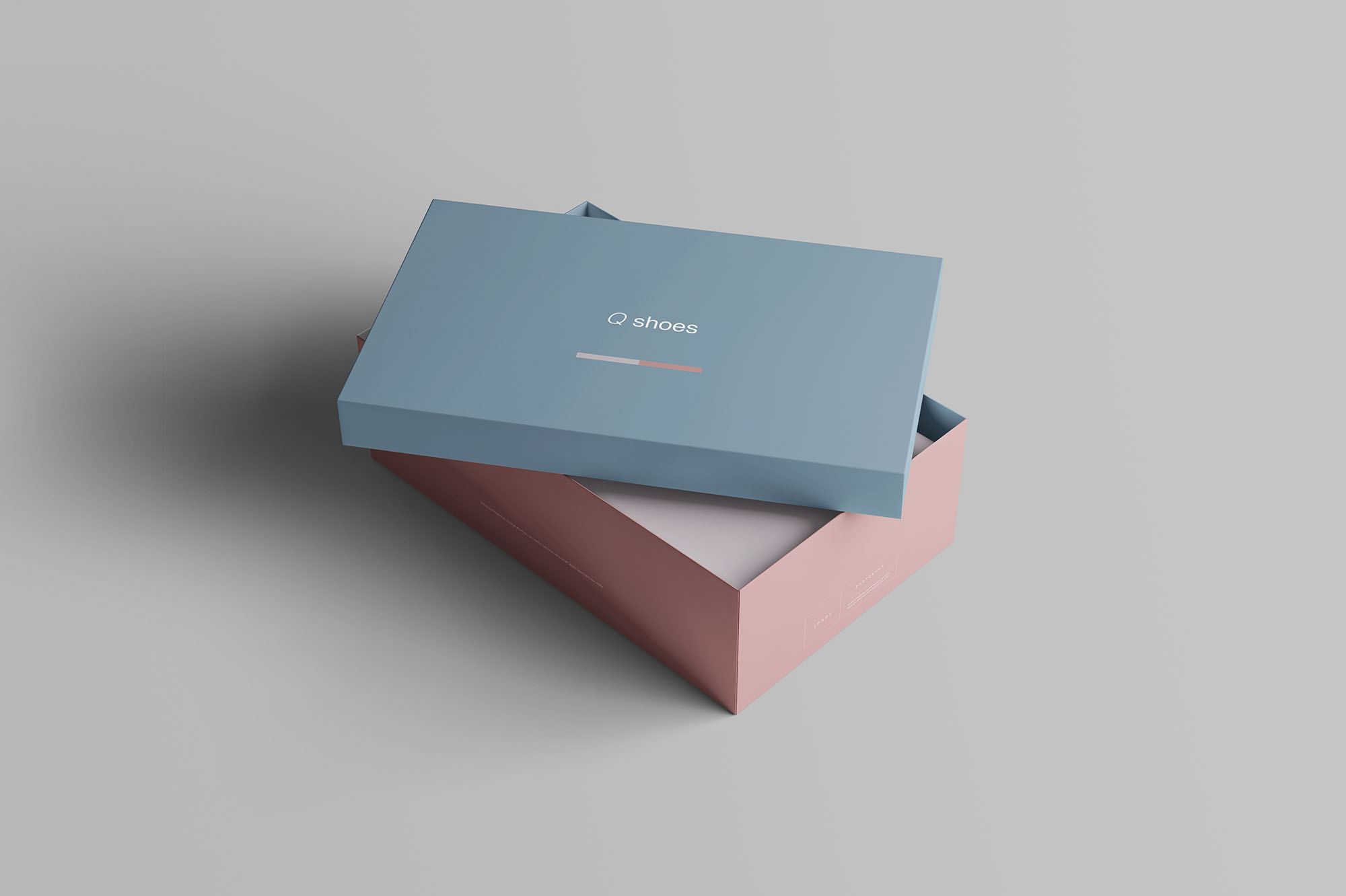 7个高品质纸质鞋盒外观设计预览图样机模板 Shoe Box Mockup_img_2