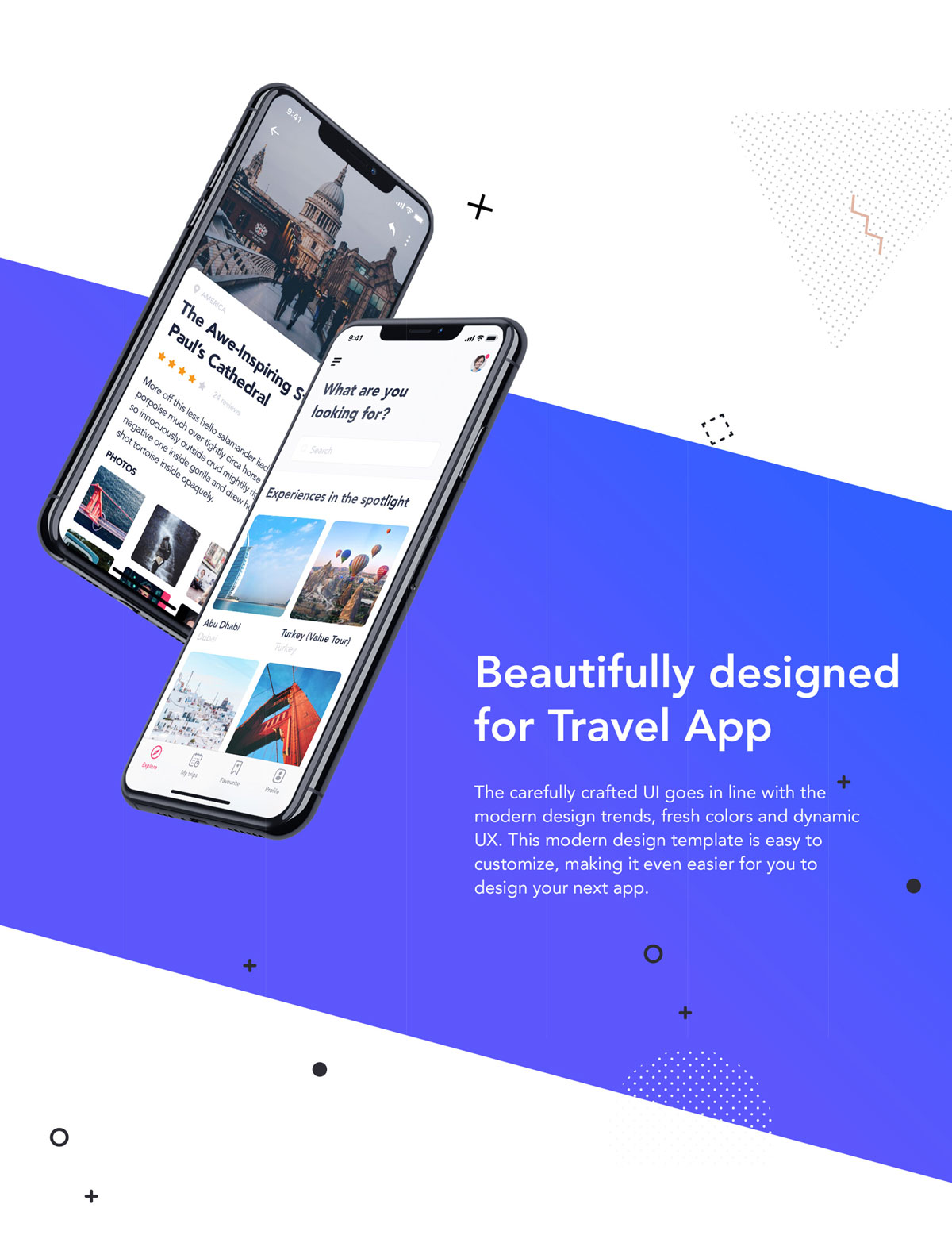 旅行票务酒店预订APP应用程序UI界面设计套件 EasyGo - Travel App UI Kit_img_2