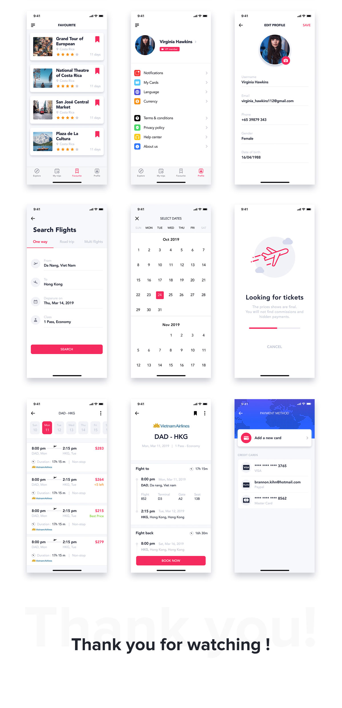 旅行票务酒店预订APP应用程序UI界面设计套件 EasyGo - Travel App UI Kit_img_2