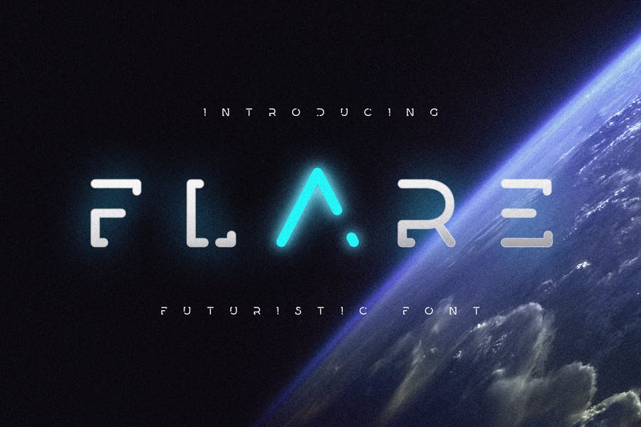 未来科幻设计风格英文字体 Flare - Futuristic Science Font_img_2