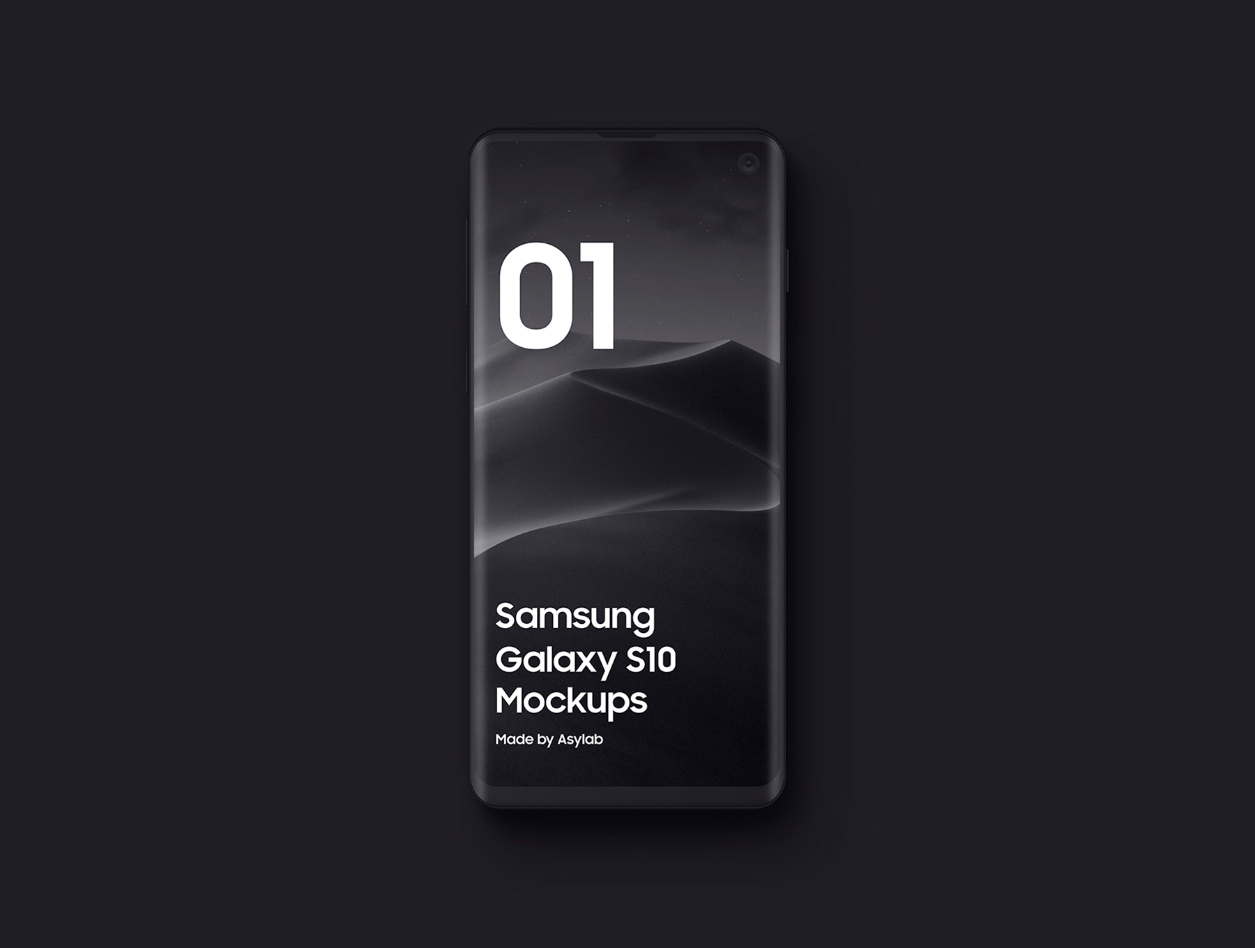 陶瓷质感三星Galaxy S10智能手机样机模板 Samsung Galaxy S10 - 21 Clay Mockups_img_2