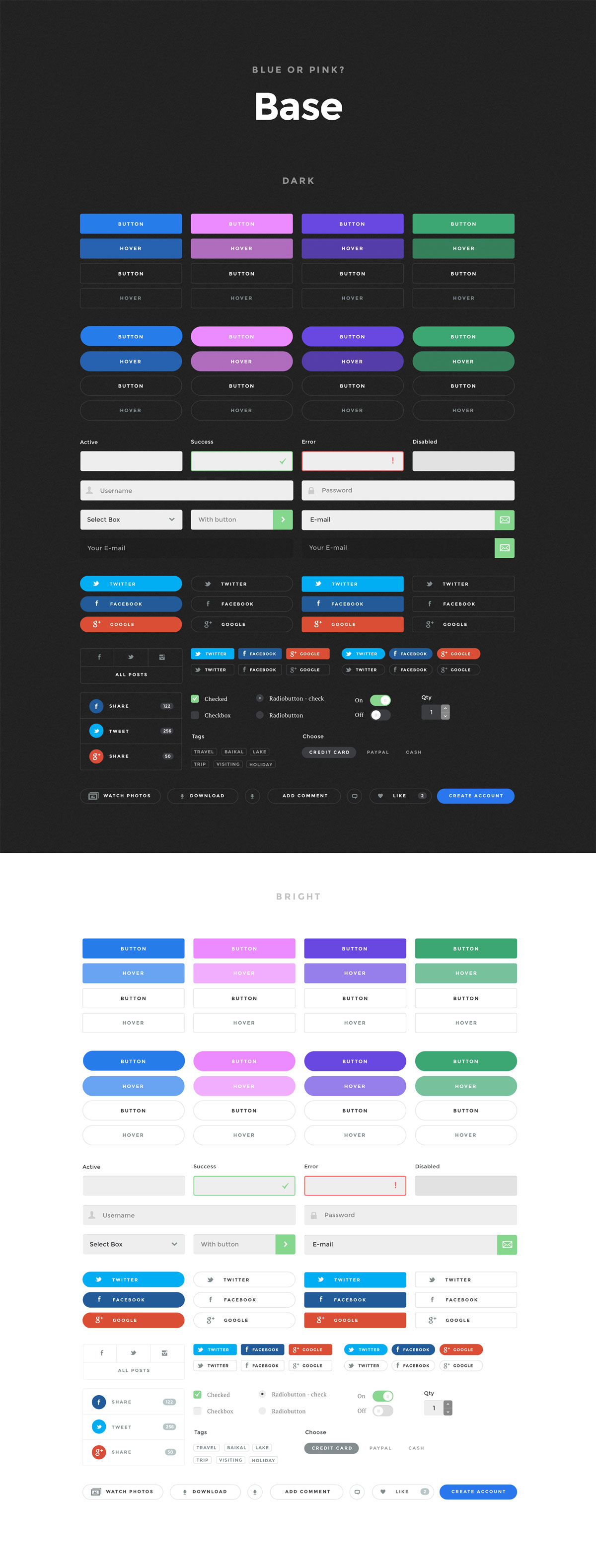 多功能社交商城视频APP应用程序UI界面设计套件 Baikal UI Kit_img_2