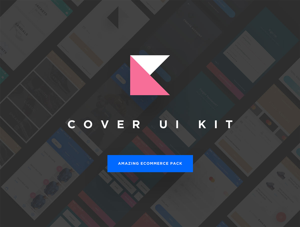 购物商城手机APP应用程序UI界面设计套件 Cover UI Kit_img_2