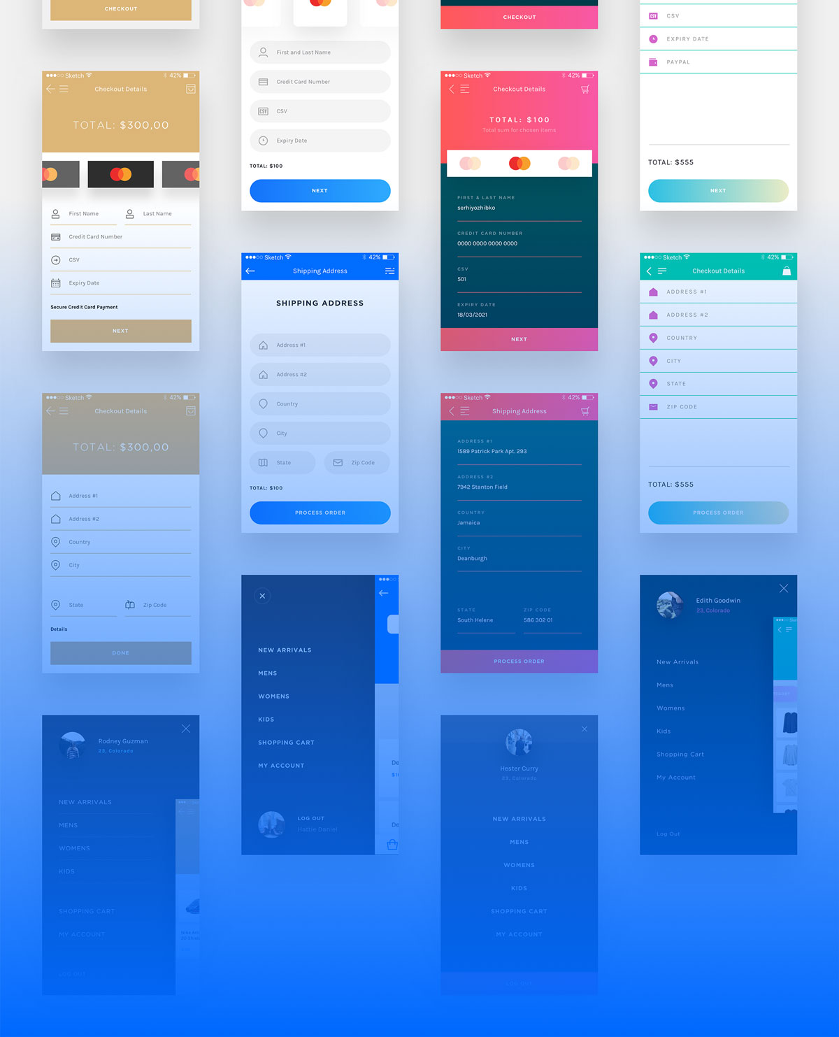 购物商城手机APP应用程序UI界面设计套件 Cover UI Kit_img_2