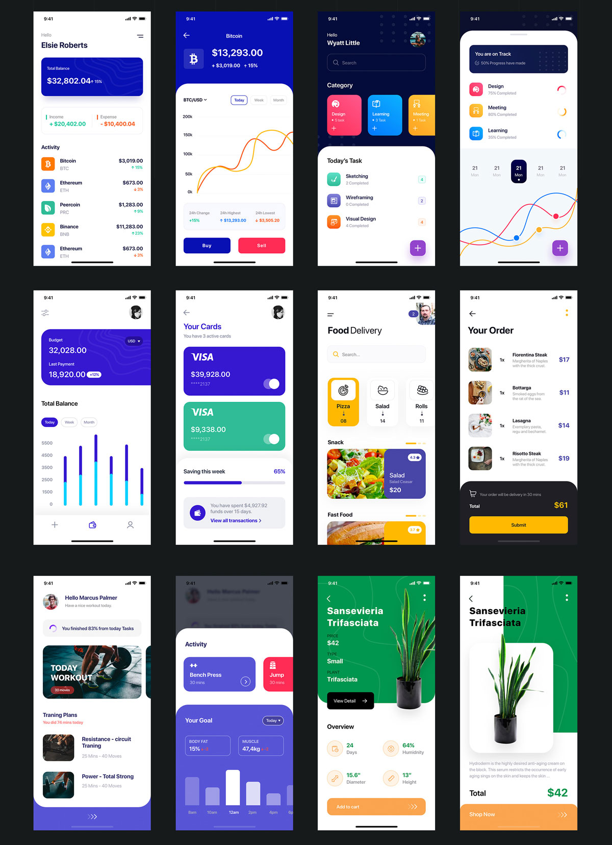 多功能社交电商APP应用程序UI界面设计套件 Platin mobile UI Kit_img_2