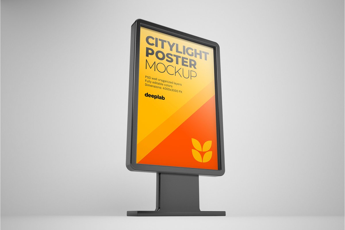 城市户外广告海报设计效果图样机模板合集 Citylight Poster Mockup Set_img_2