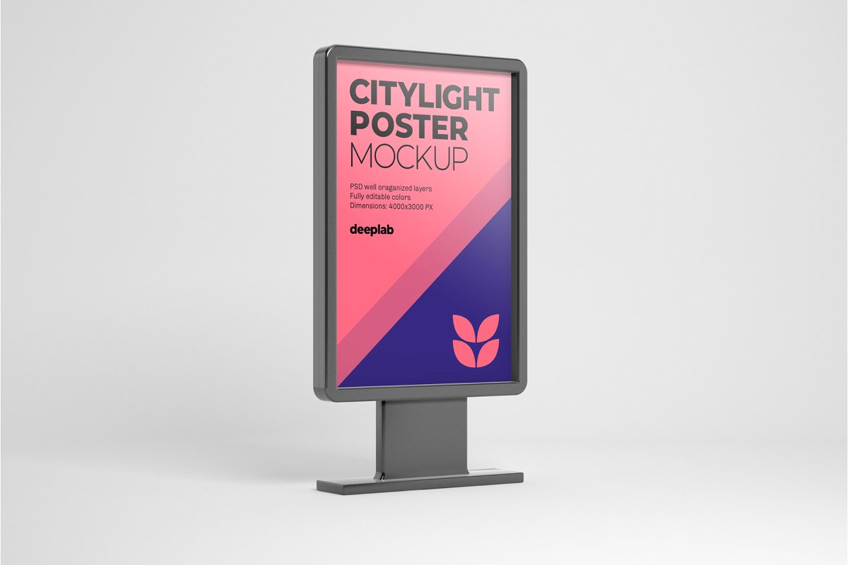 城市户外广告海报设计效果图样机模板合集 Citylight Poster Mockup Set_img_2