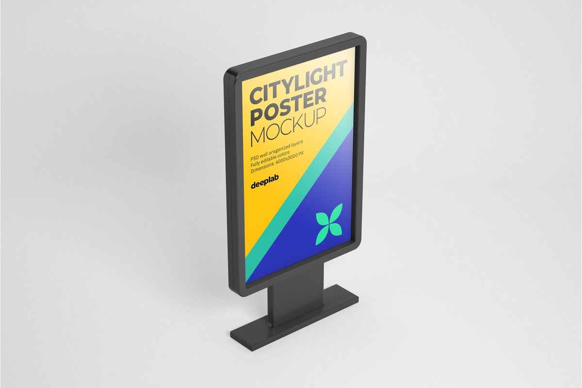 城市户外广告海报设计效果图样机模板合集 Citylight Poster Mockup Set_img_2