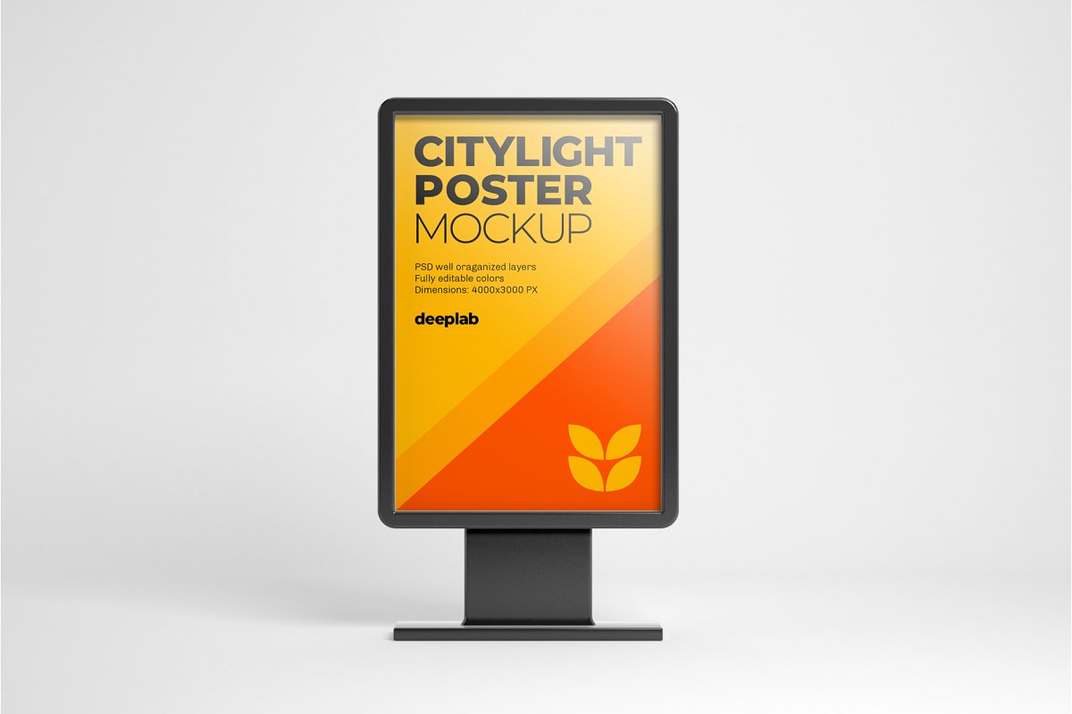 城市户外广告海报设计效果图样机模板合集 Citylight Poster Mockup Set_img_2