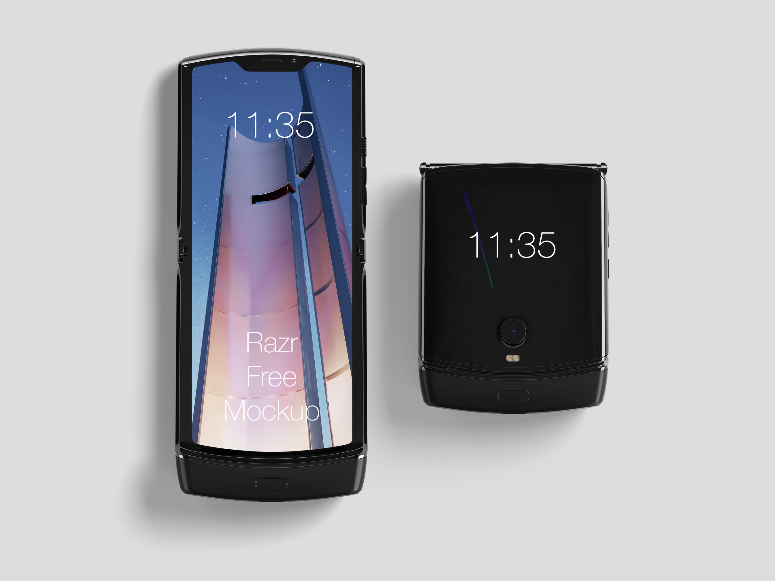 应用程序界面设计摩托罗拉Razr手机样机模板 Motorola Razr Mockup_img_2