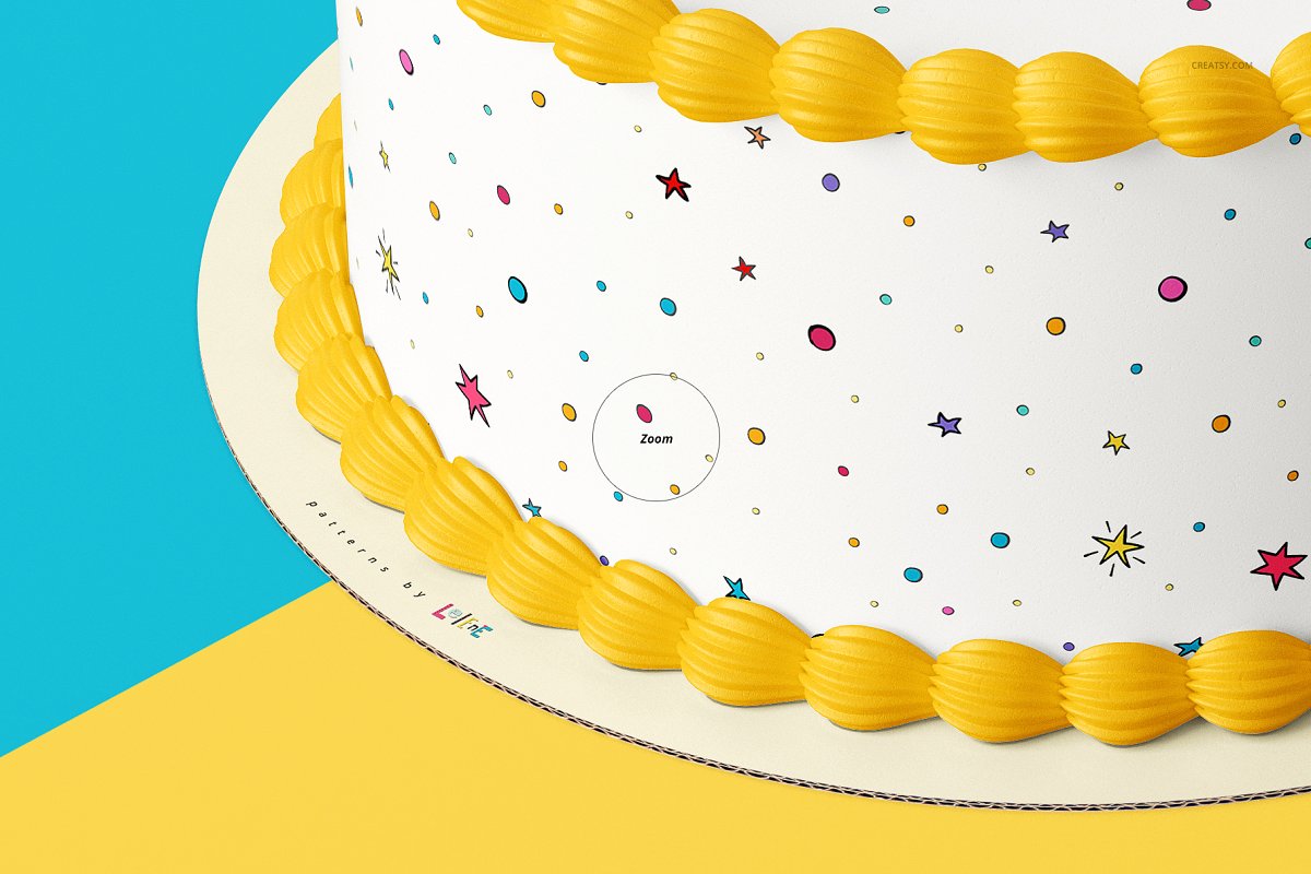 食用蛋糕礼帽外观设计效果图样机模板合集 Edible Cake Topper Mockup Set_img_2