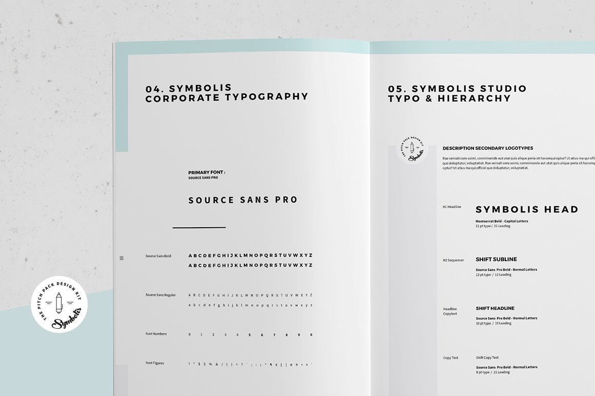 企业品牌规范指南VI手册设计INDD模板 Symbolis Brand Manual Guidelines_img_2