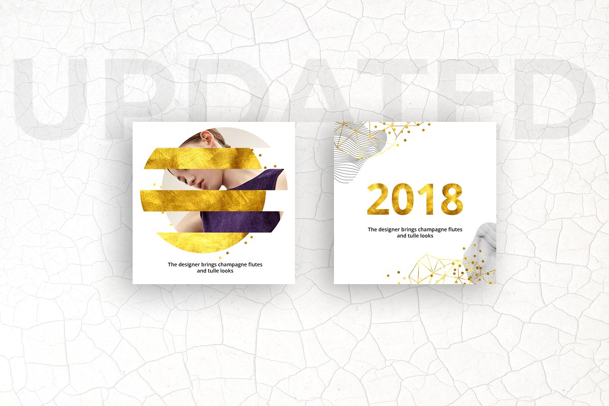 方形抽象图形服装品牌Instagram推广贴文广告模板 PATTERN Animated Instagram Posts_img_2
