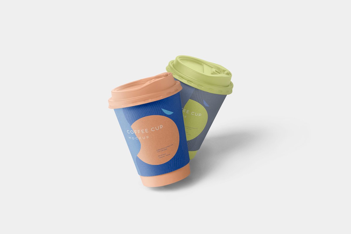 4个很棒一次性纸咖啡杯样机模板 4 Awesome Coffee Cup Mockups_img_2