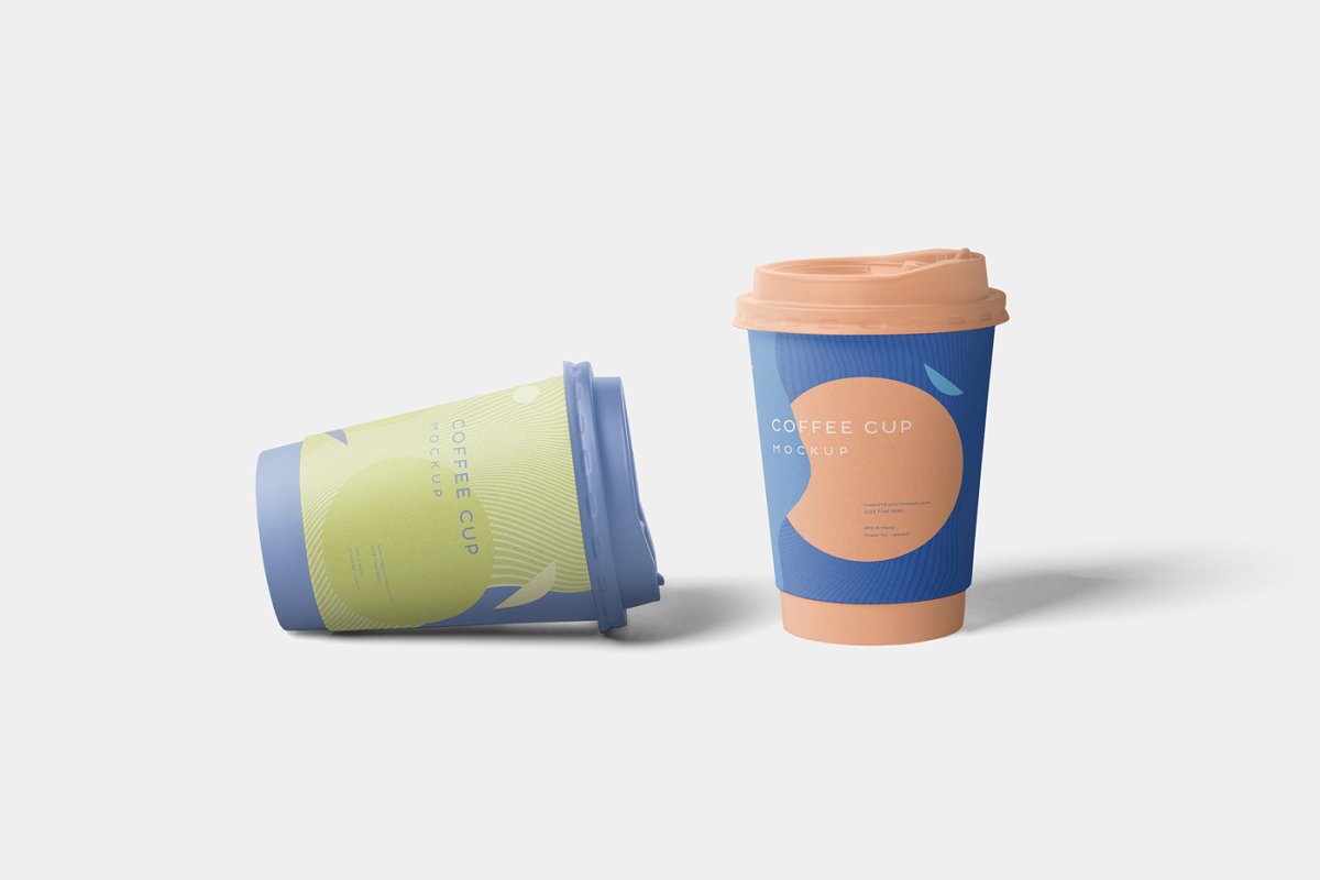 4个很棒一次性纸咖啡杯样机模板 4 Awesome Coffee Cup Mockups_img_2