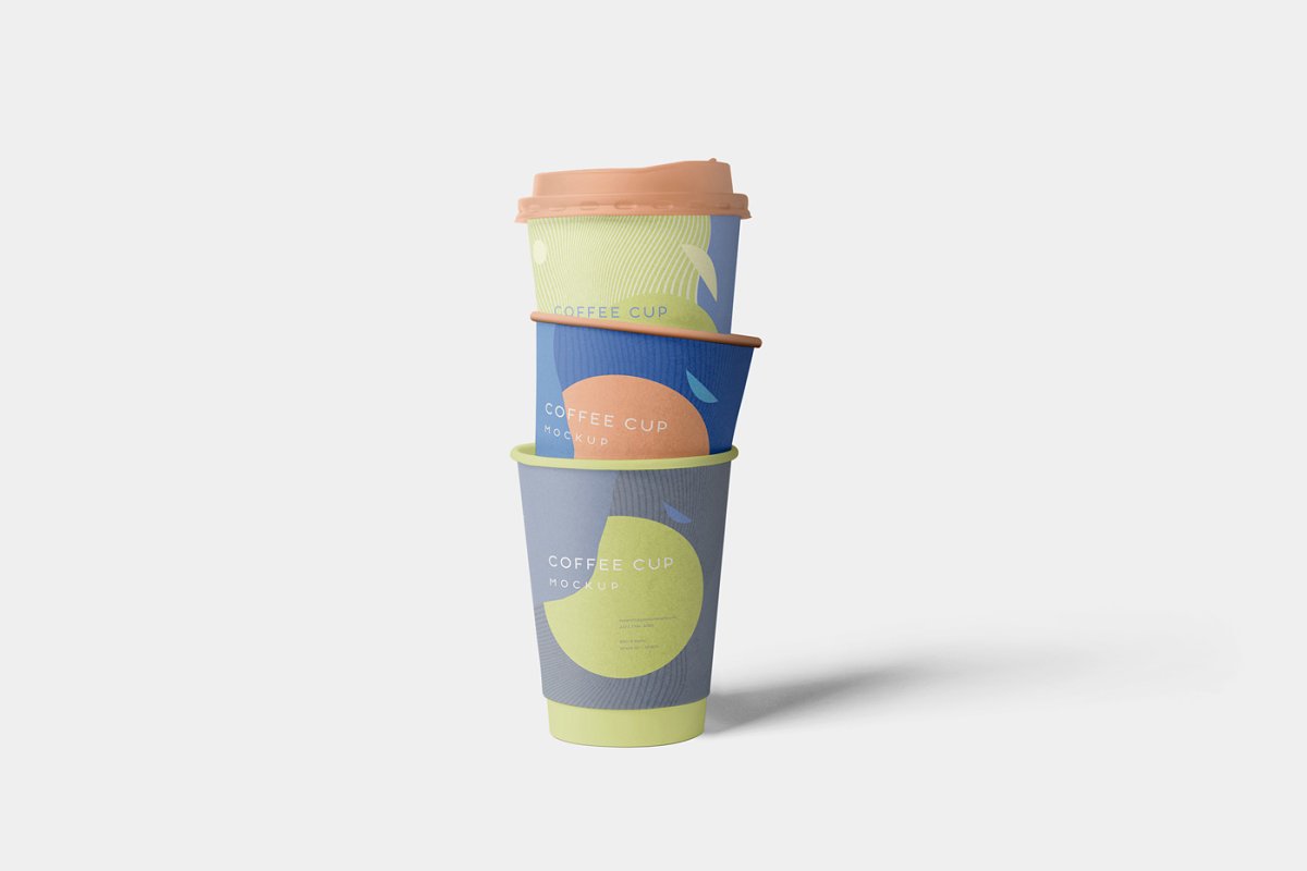 4个很棒一次性纸咖啡杯样机模板 4 Awesome Coffee Cup Mockups_img_2