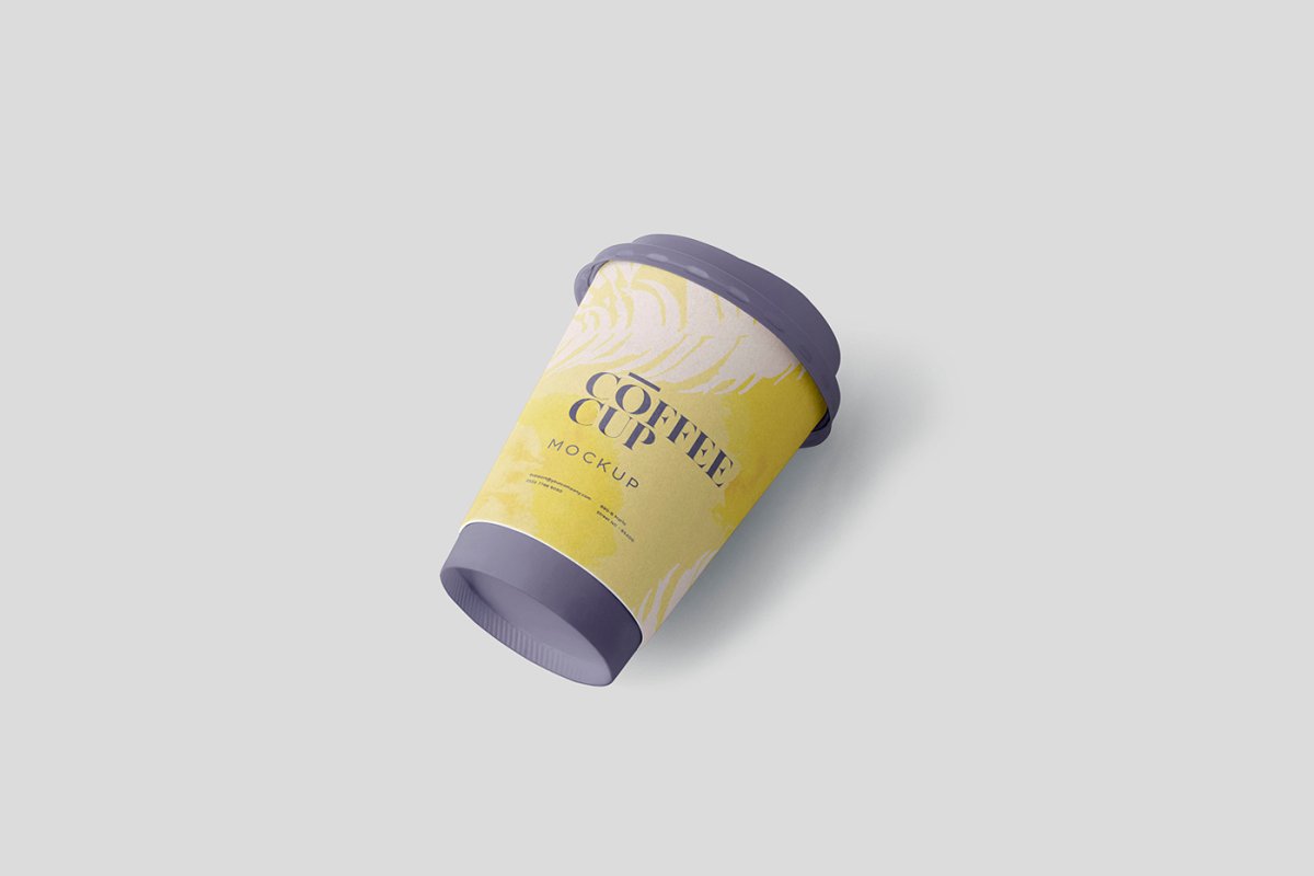 一次性咖啡杯外观设计样机模板 Coffee Cup Mockup_img_2
